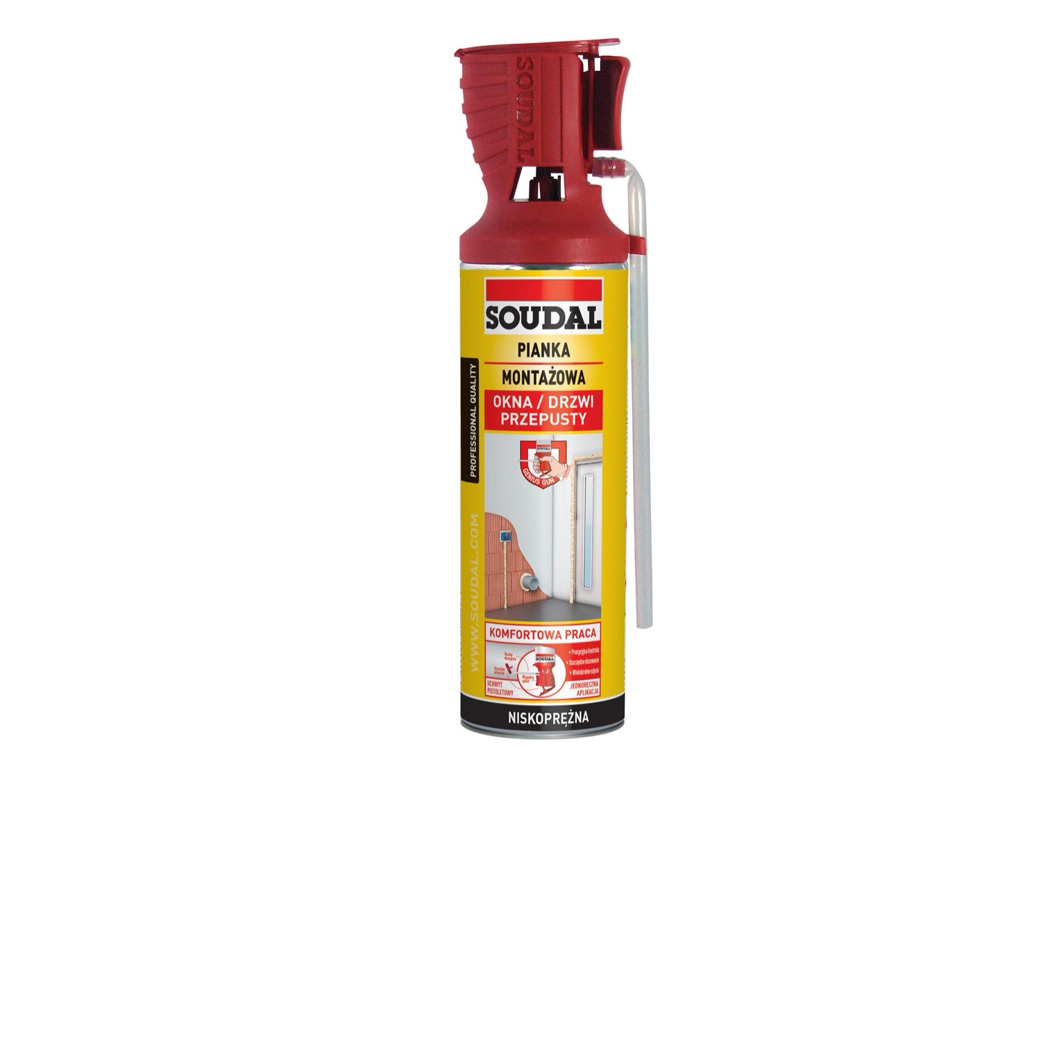 Soudal Pianka montażowa z aplikatorem Genius Gun 500 ml