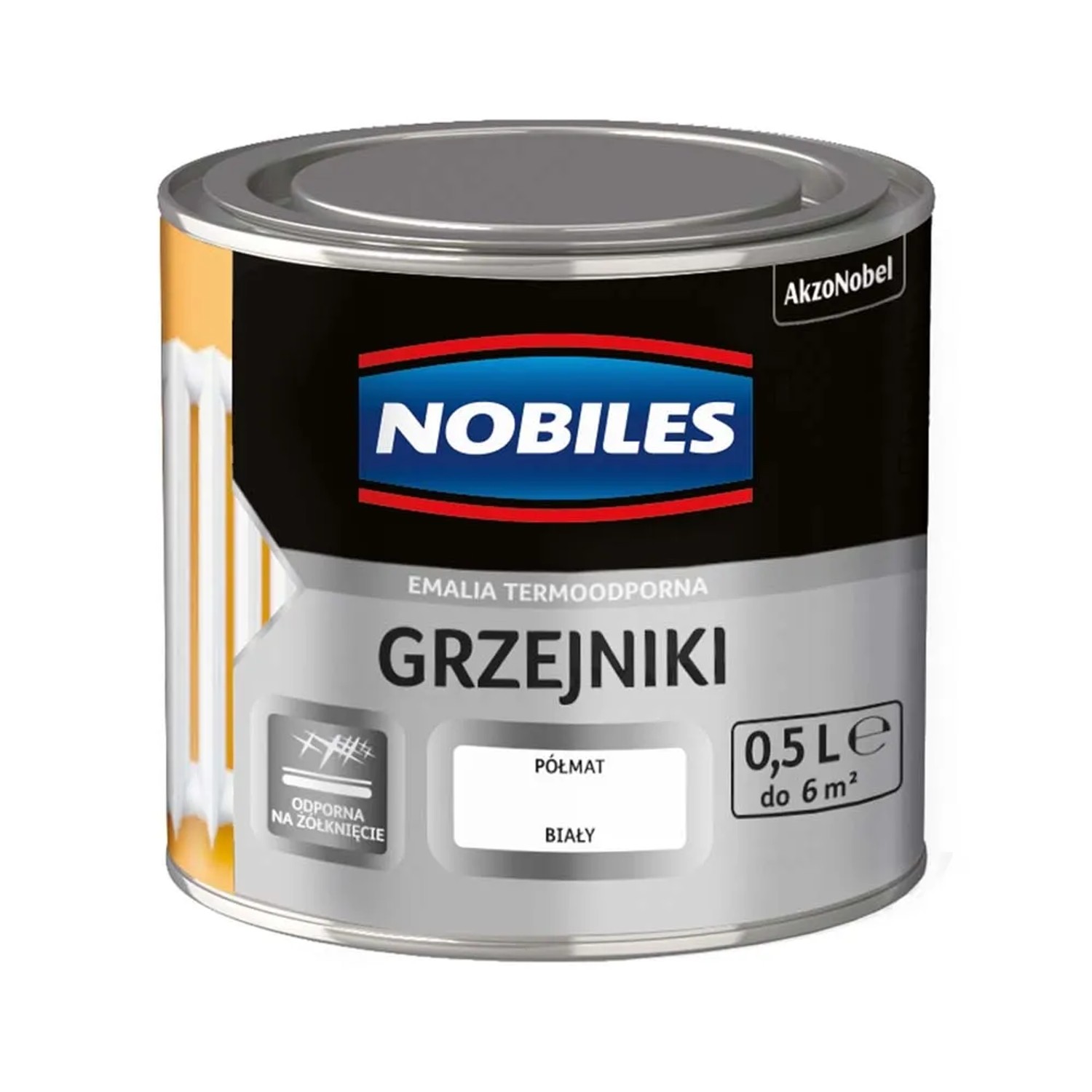 Nobiles Emalia Grzejniki biała 500 ml