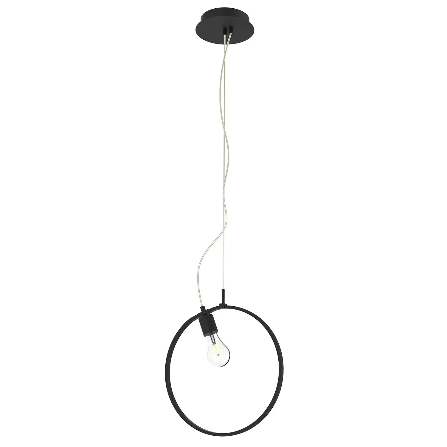 Candellux Lampa wisząca SKIROS 60+12W 4000K czarna