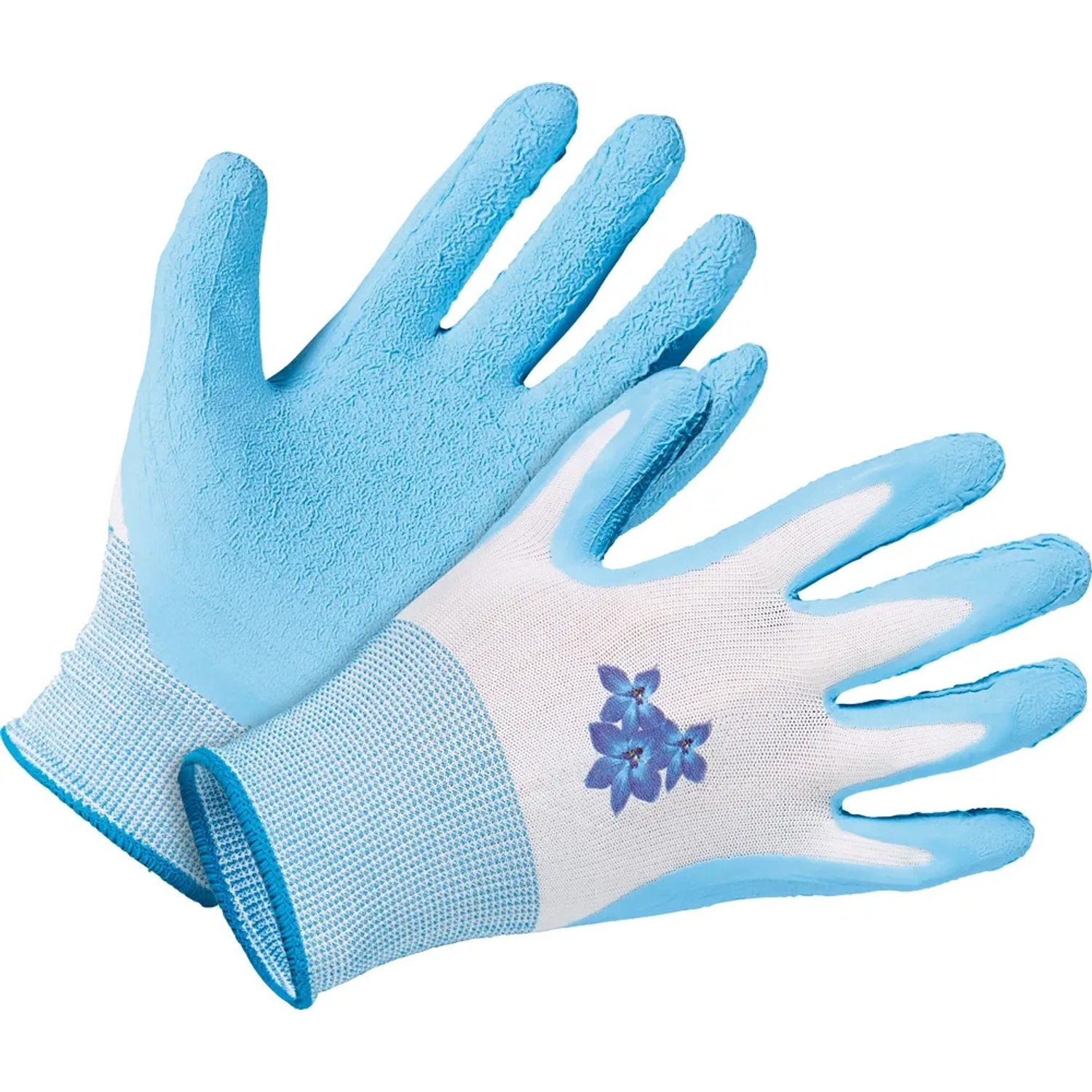 LUX-TOOLS Rękawice ogrodowe lateksowe niebieskie rozm. 7