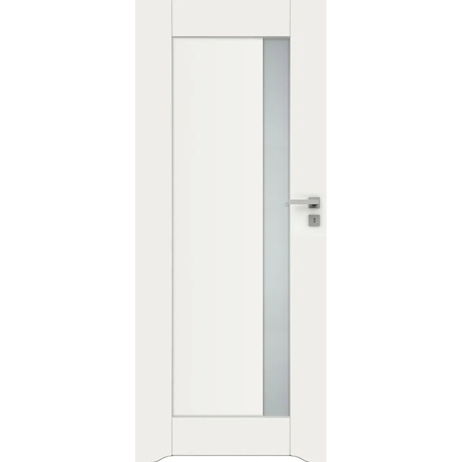 DRE Skrzydło drzwiowe Alva 2 z podcięciem wentylacyjnym Biel alpejska 80L