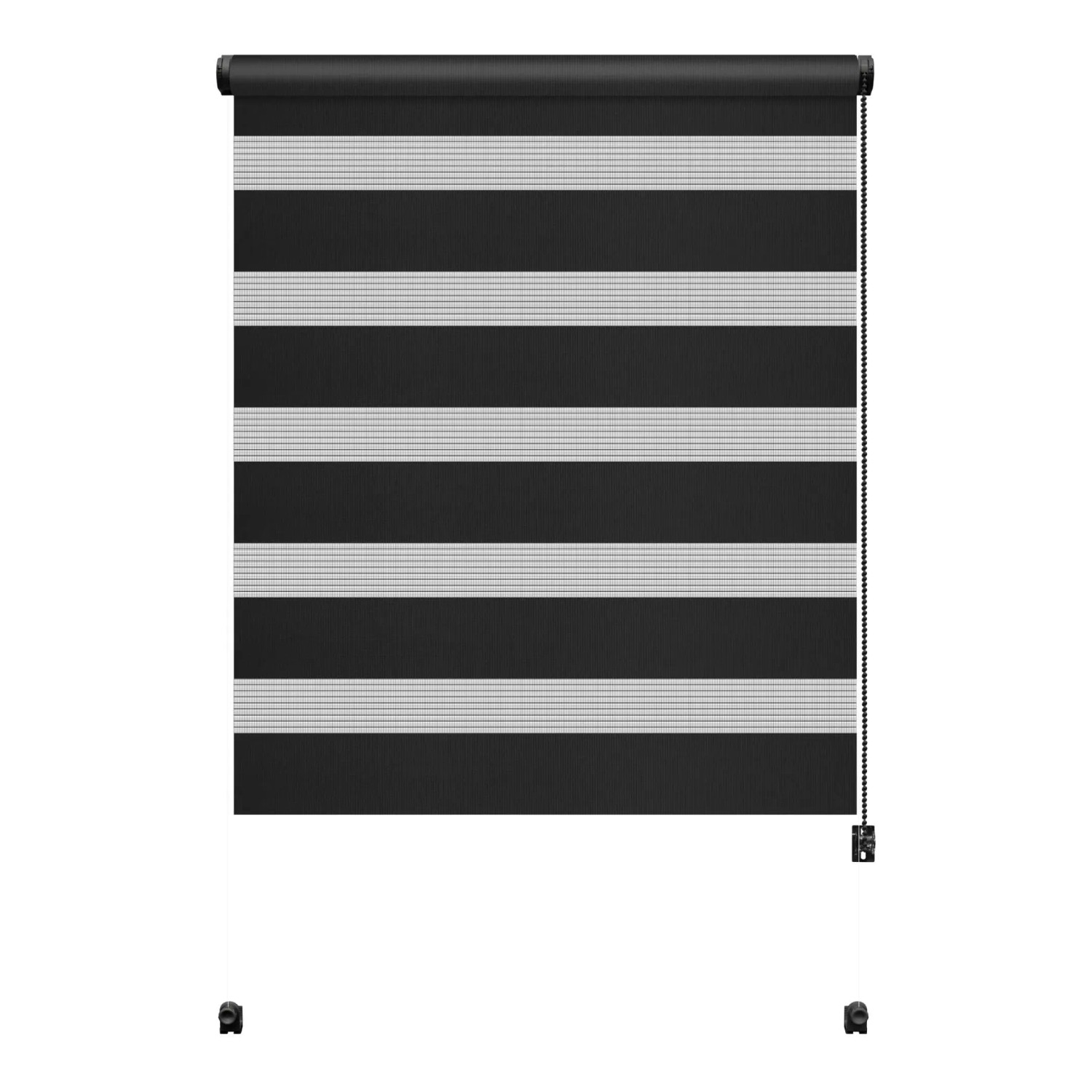 Roleta MINI ZEBRA Black 97 x 150 cm czarna
