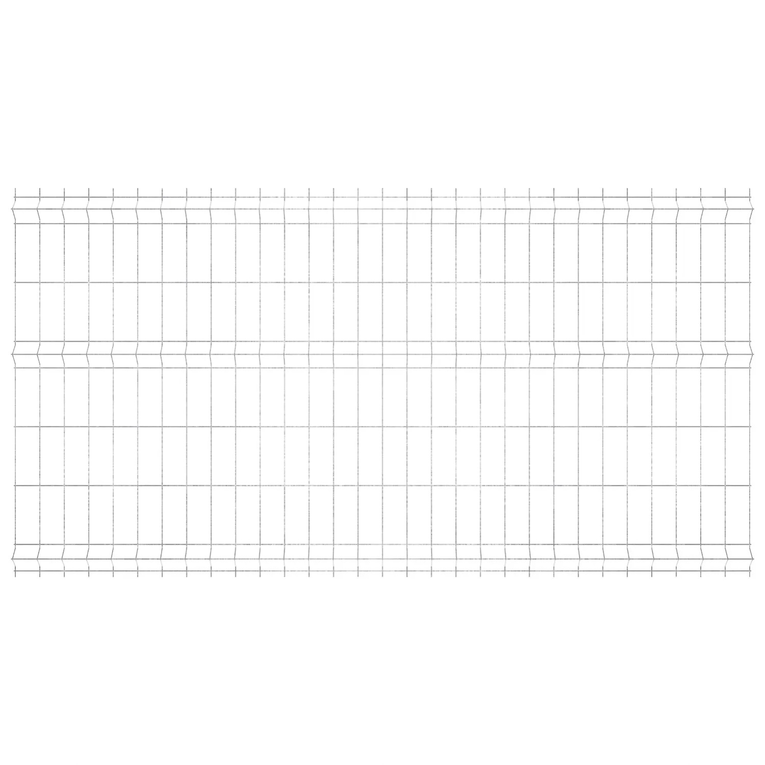 Jarmex Panel ogrodzeniowy ocynkowany, oczko 8x20 cm, drut 3,1 mm - 248,5x132 cm