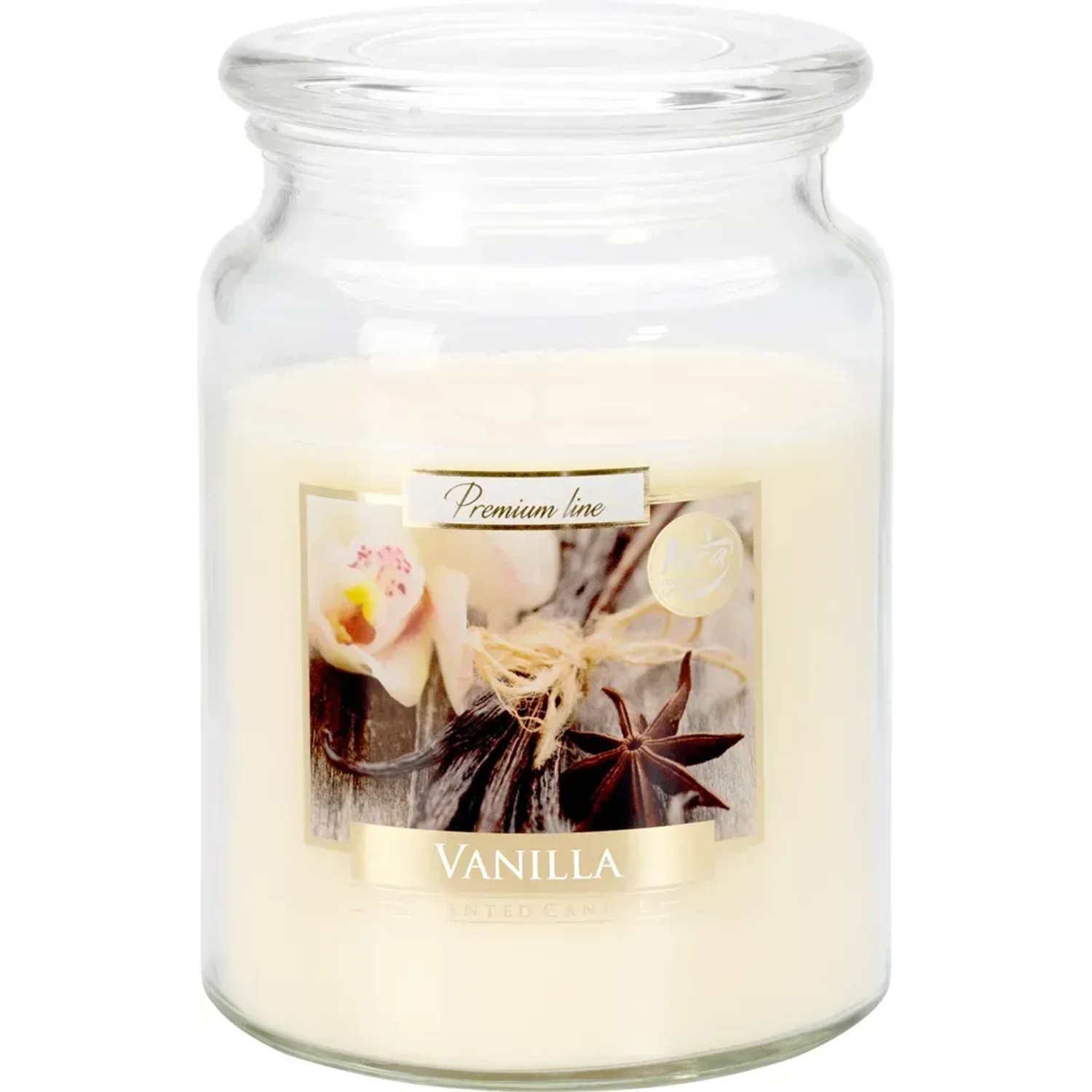 Świeca zapachowa słoik duży wanilia