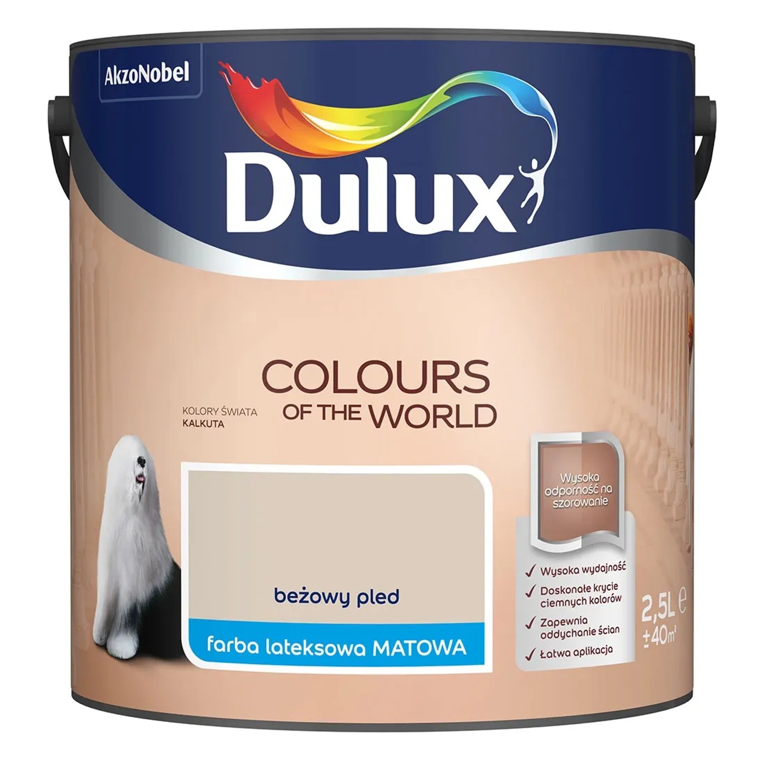 Farba Dulux Kolory Świata beżowy pled 2,5 l