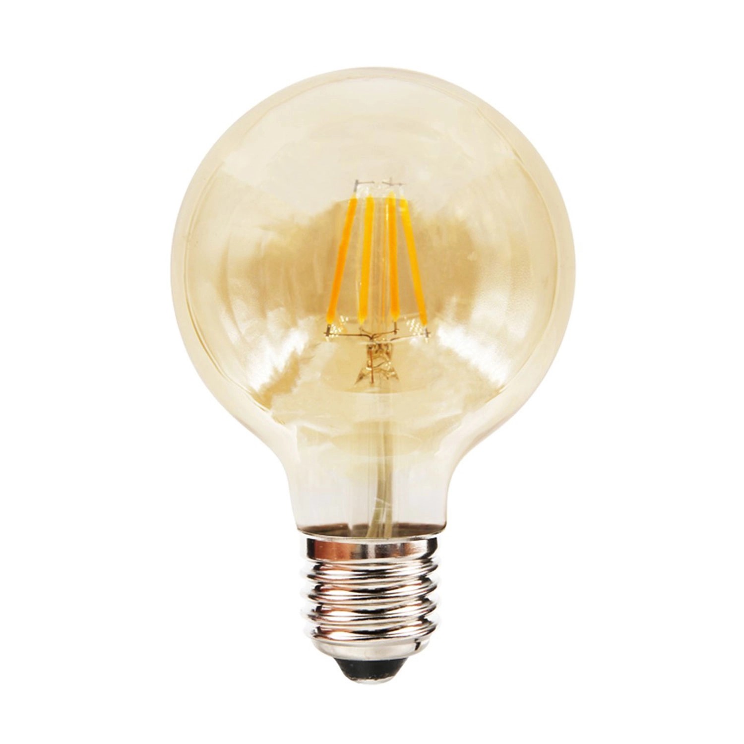 Eko-Light Żarówka dekoracyjna g80 Amber 6W 700lm E27 2700K