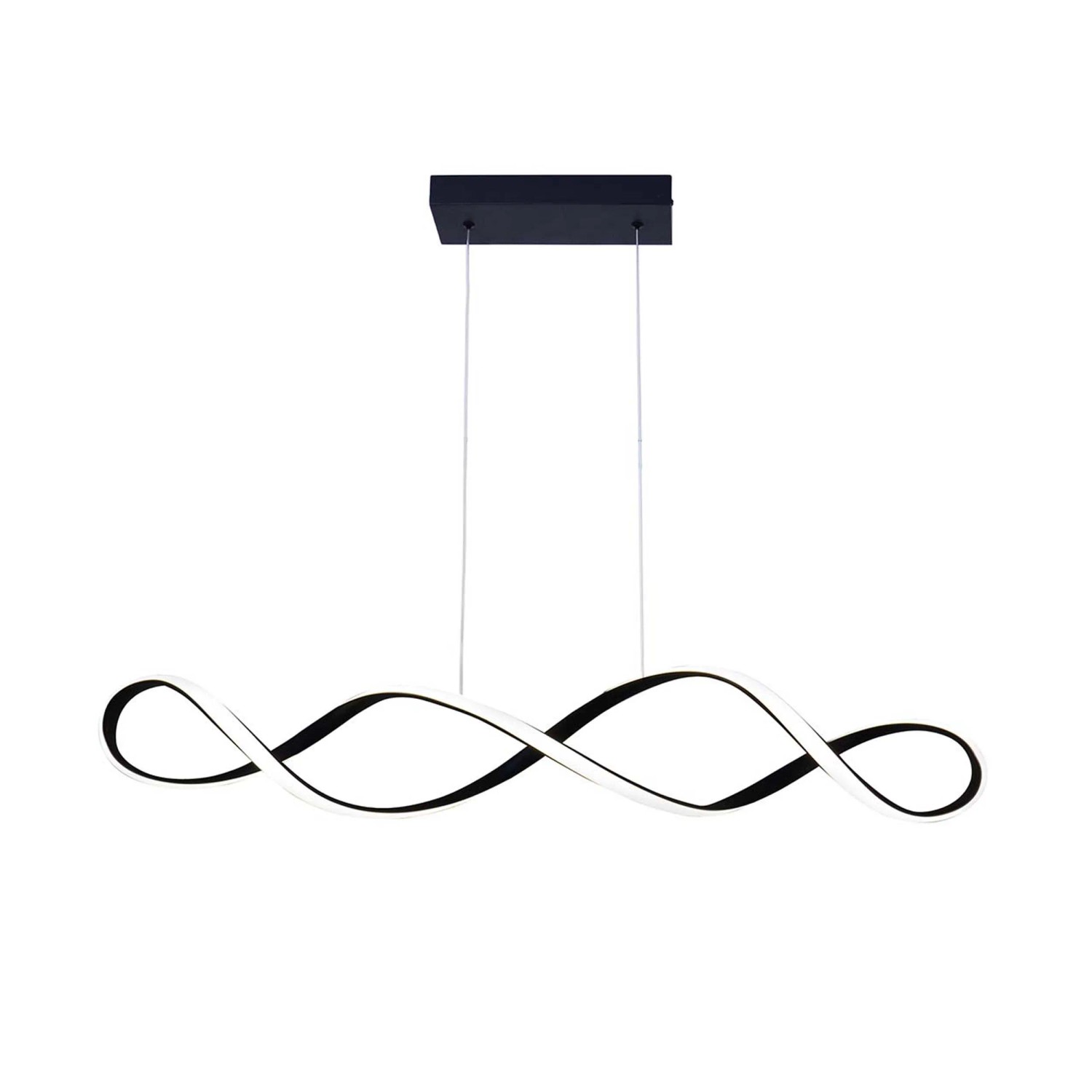 GoldLux Lampa wisząca LED INFINITO L 34W 4000K 5300lm czarna