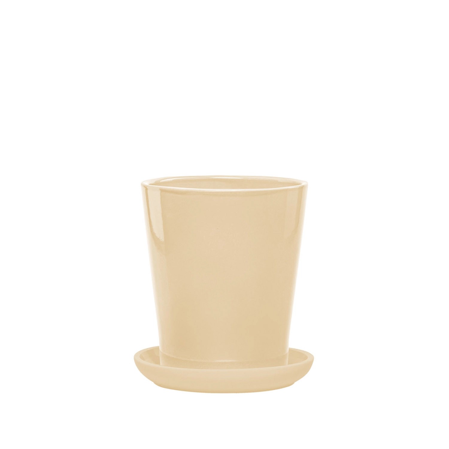 Donica z podstawką Irma kość słoniowa - 37 cm