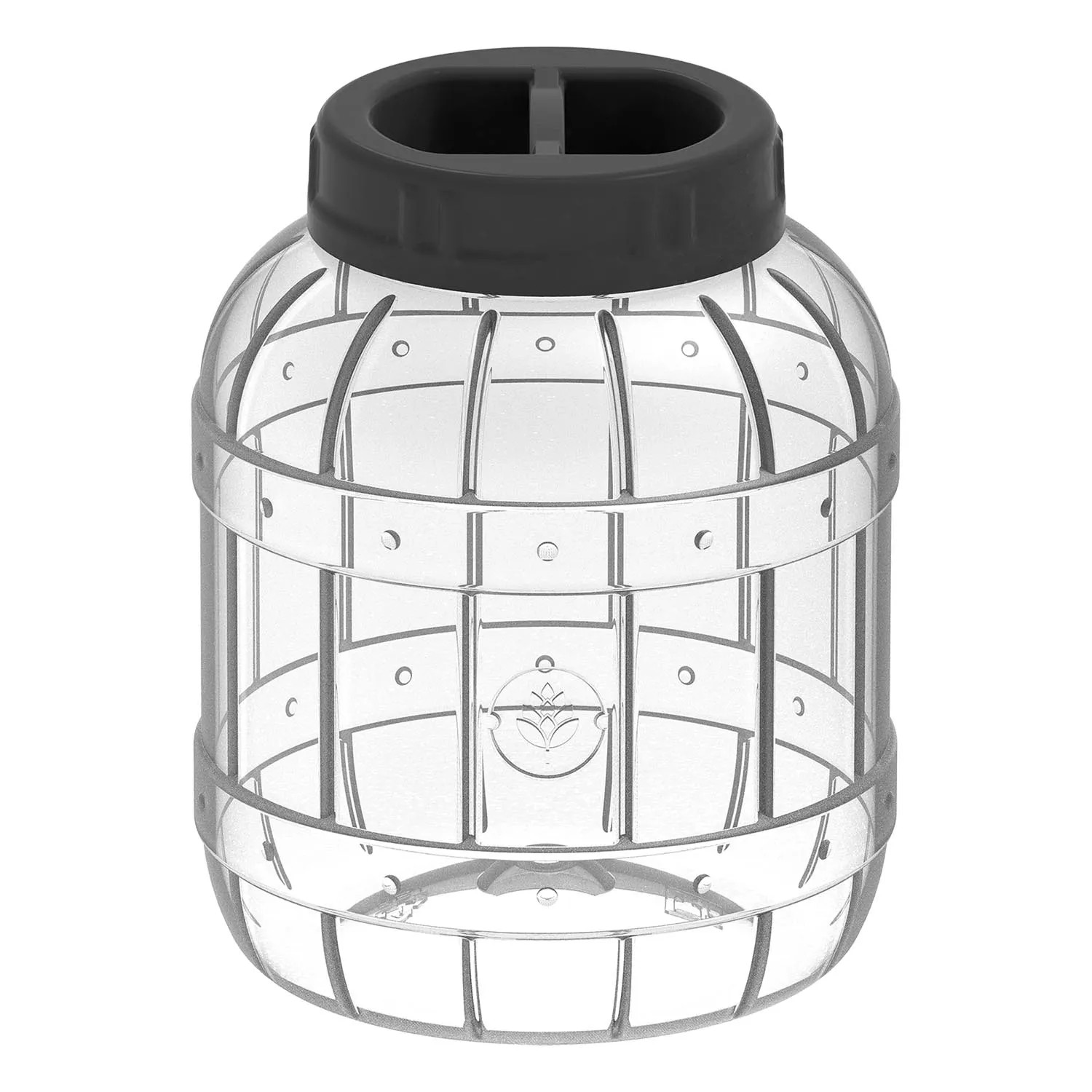 Słoik wielofukcyjny z czarną zakętką - 3 L