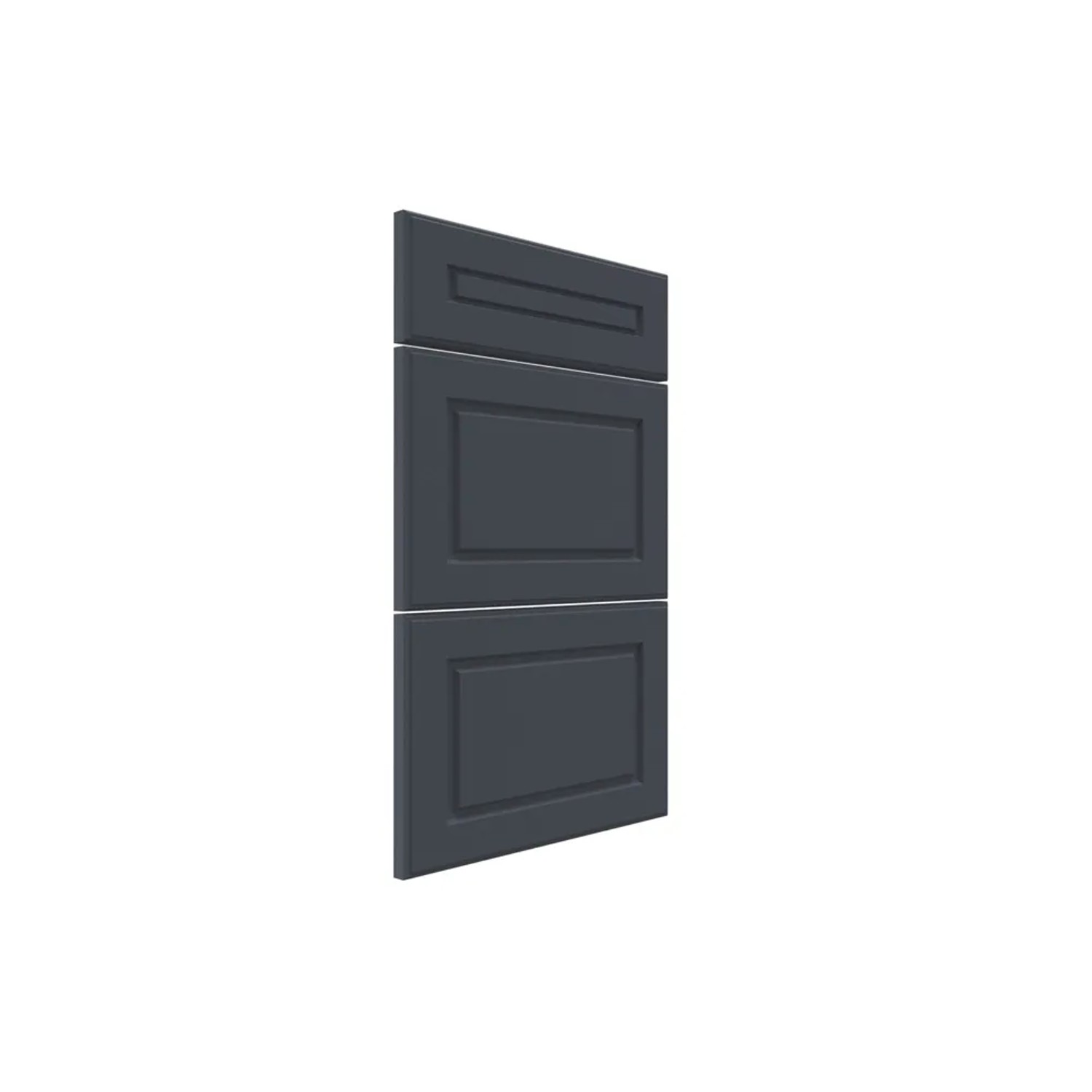 Trzy fronty do szafki z szufladami Modena 40 cm indigo mat