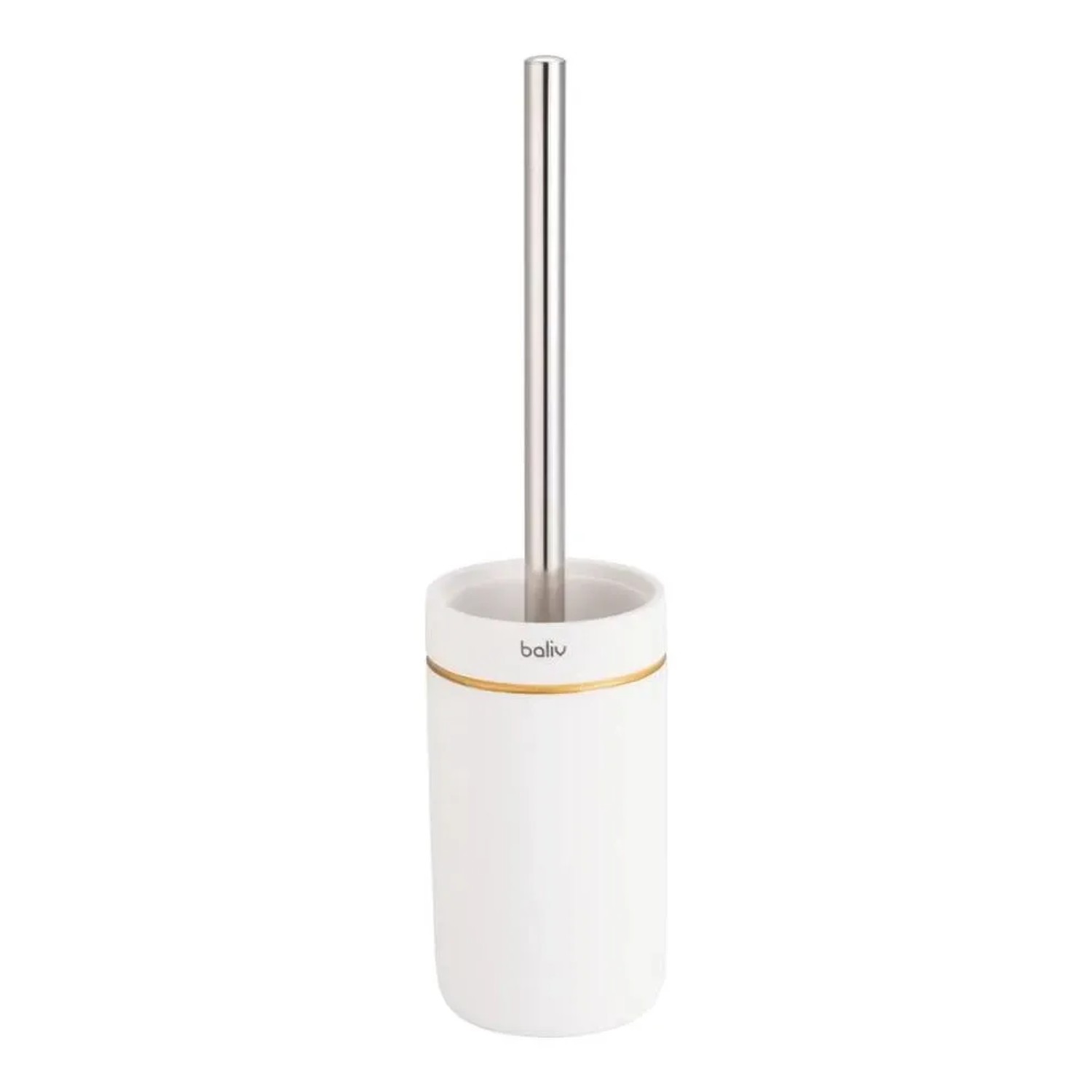 Baliv Szczotka WC beżowo-złota