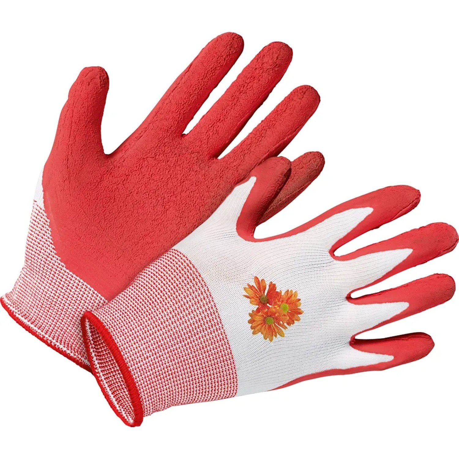 LUX-TOOLS Rękawice ogrodowe lateksowe czerwone rozm. 8