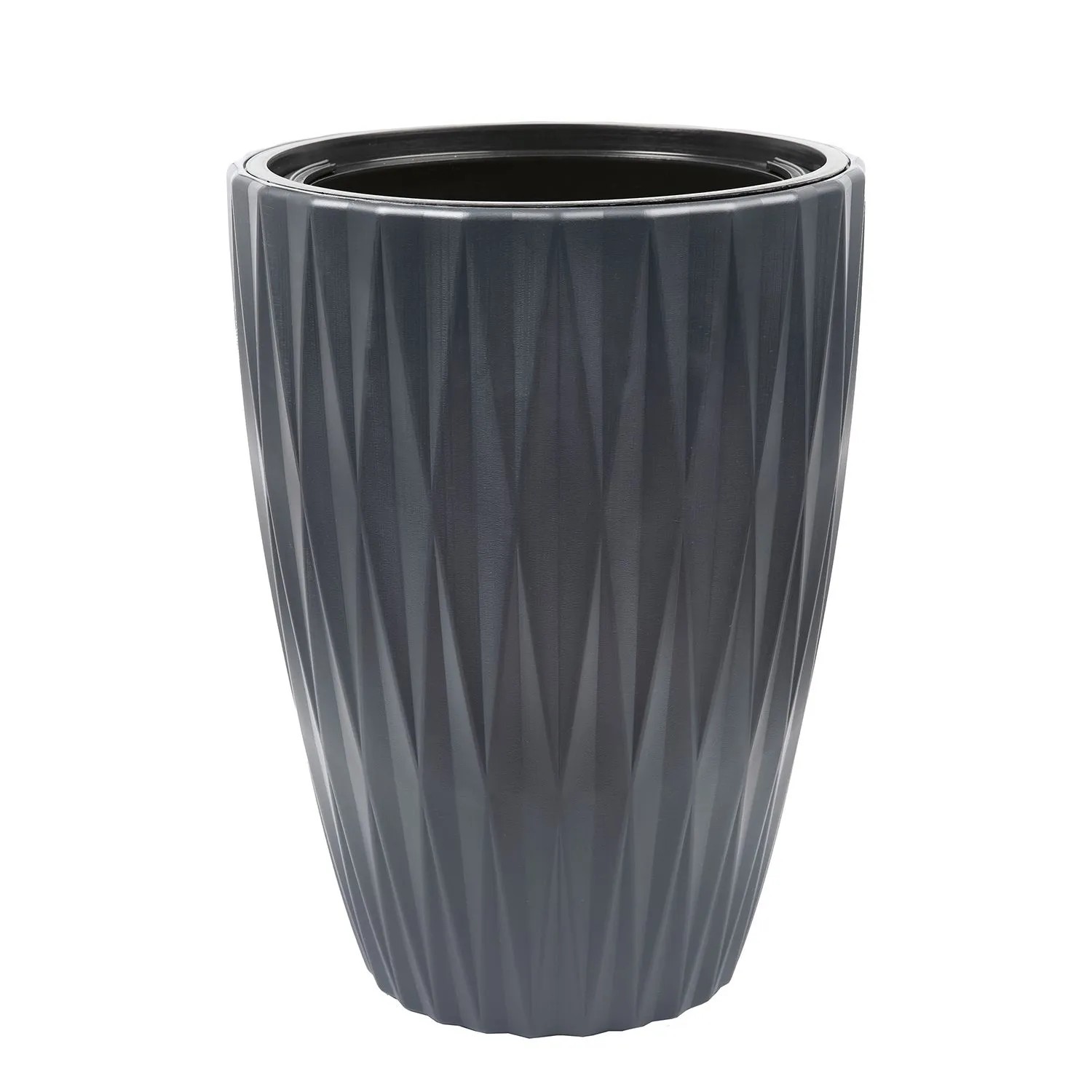 Doniczka z wkładem Caro Slim antracytowa wys. 39 cm - 30 cm