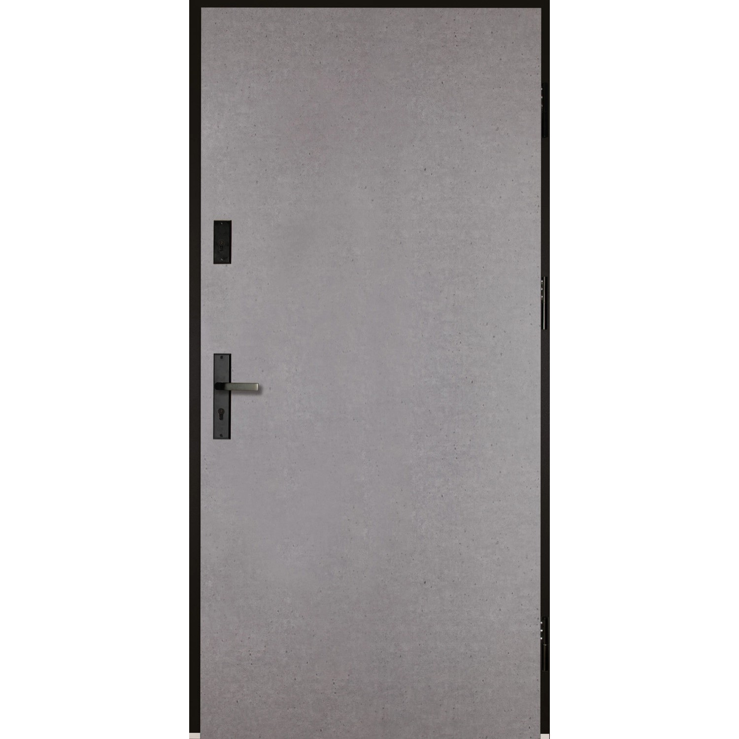 Drzwi zewnętrzne Hirus RC2 black beton otwierane do wewnątrz 90P