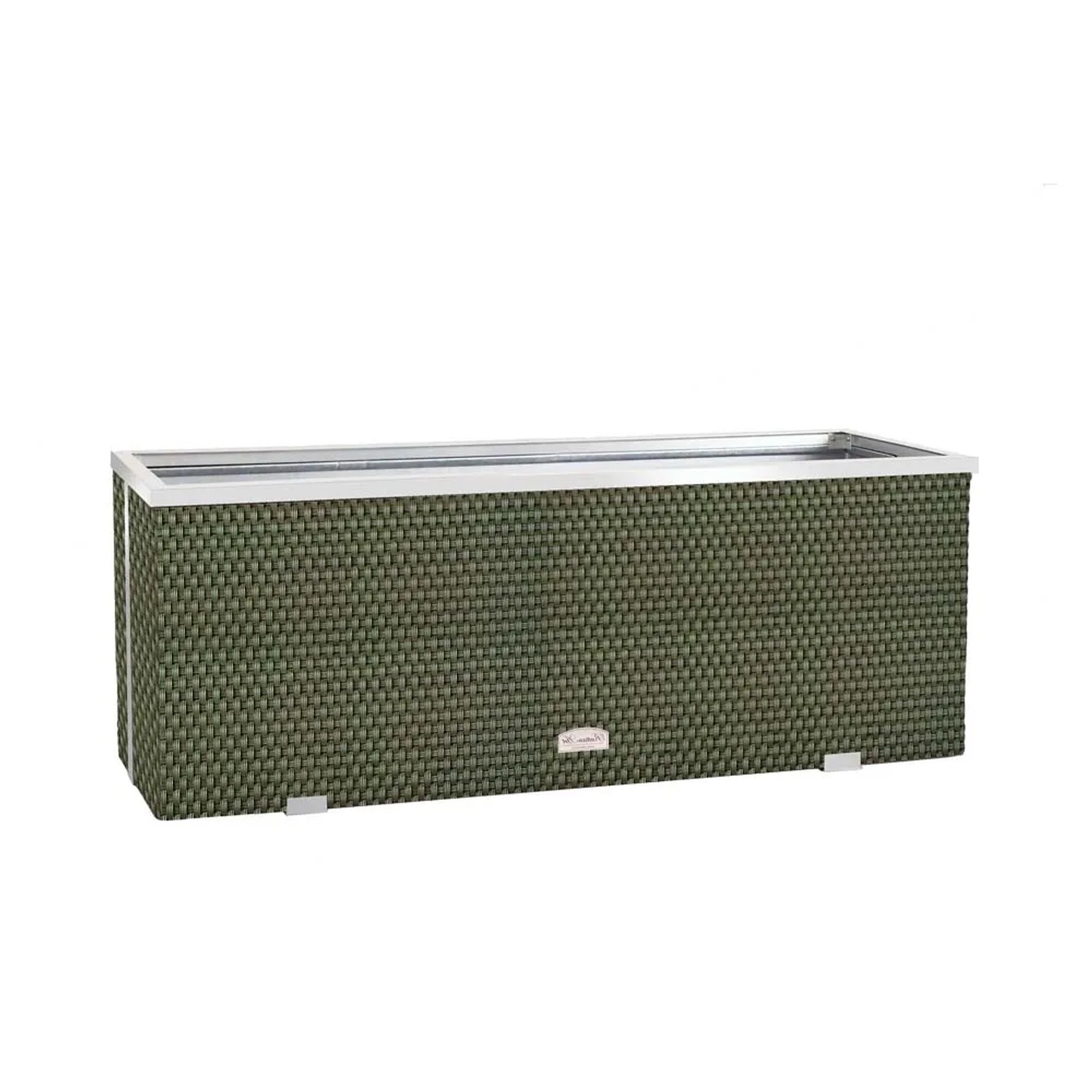 Donica rattanowazielona - 108 x 39 x 43 cm