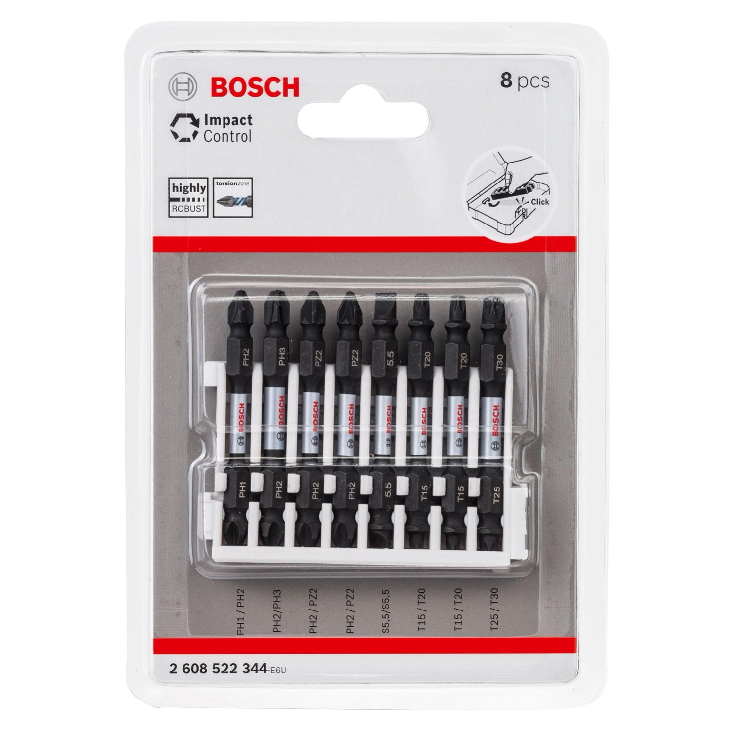 Bosch Zestaw bitów Impact Control - 8 cz.