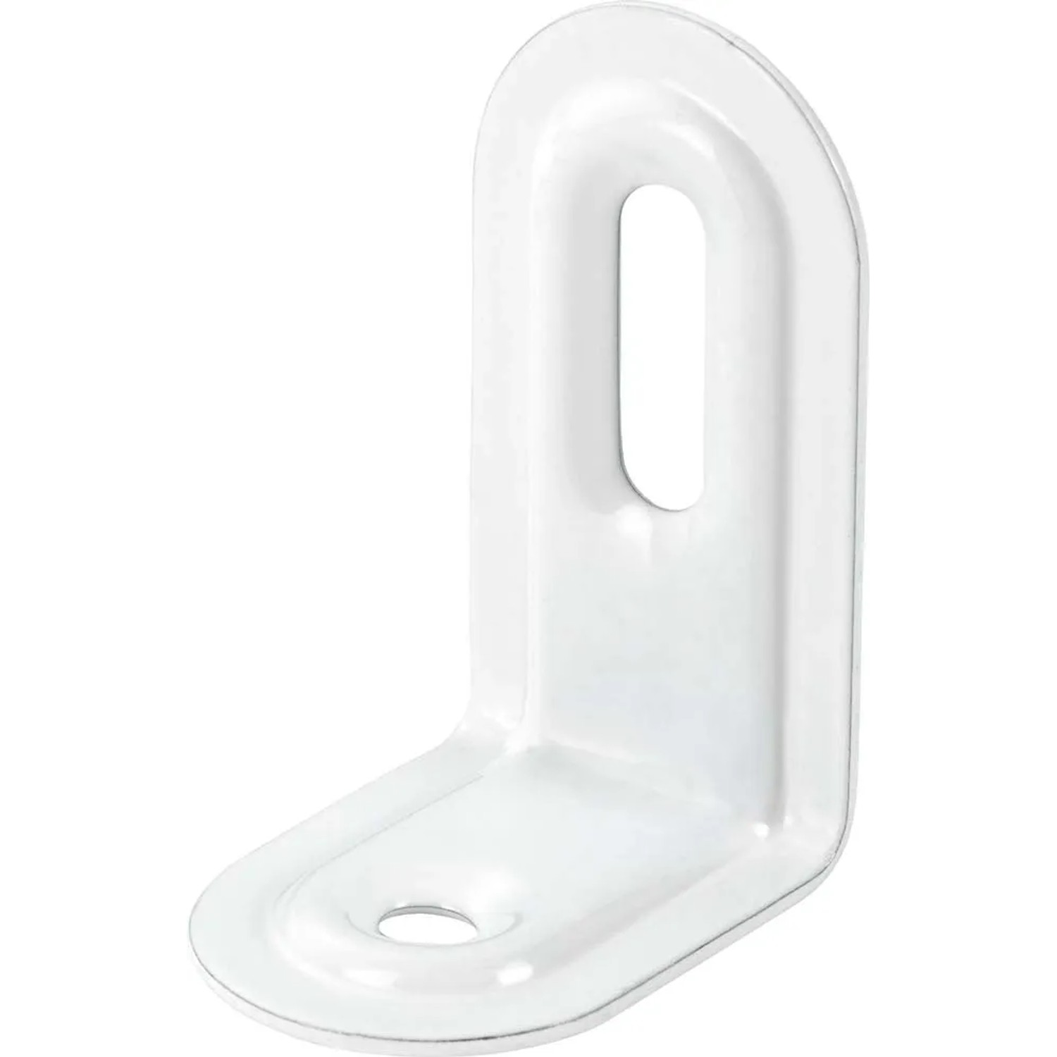 Kątownik przestawny 39 mm / 28 mm x 22 mm biały powleczony proszkowo