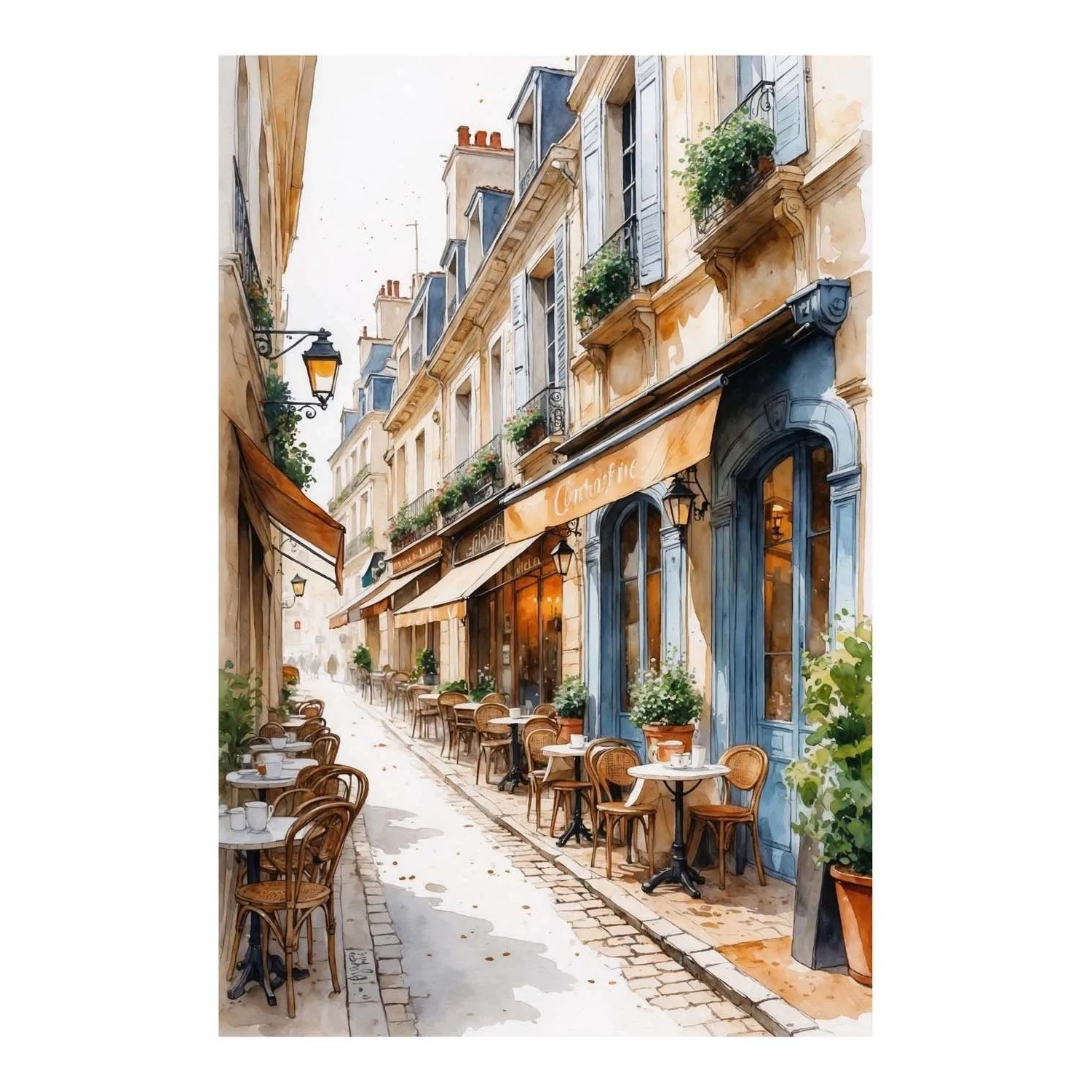 Frames Factory Obraz CANVAS uliczka 60 x 80 cm