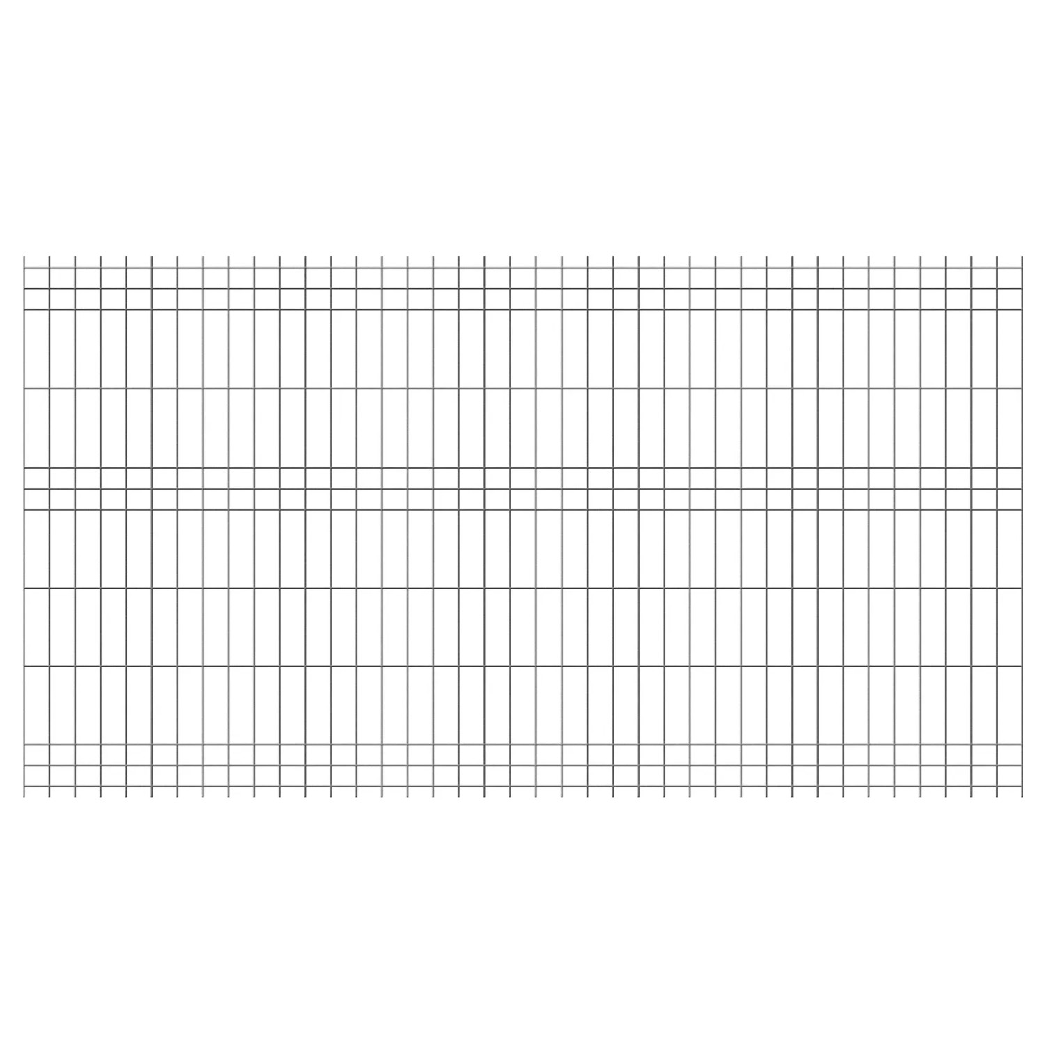 Jarmex Panel ogrodzeniowy 250,5 x 132 cm drut 3,8 mm oczko 6 x 20 cm antracyt