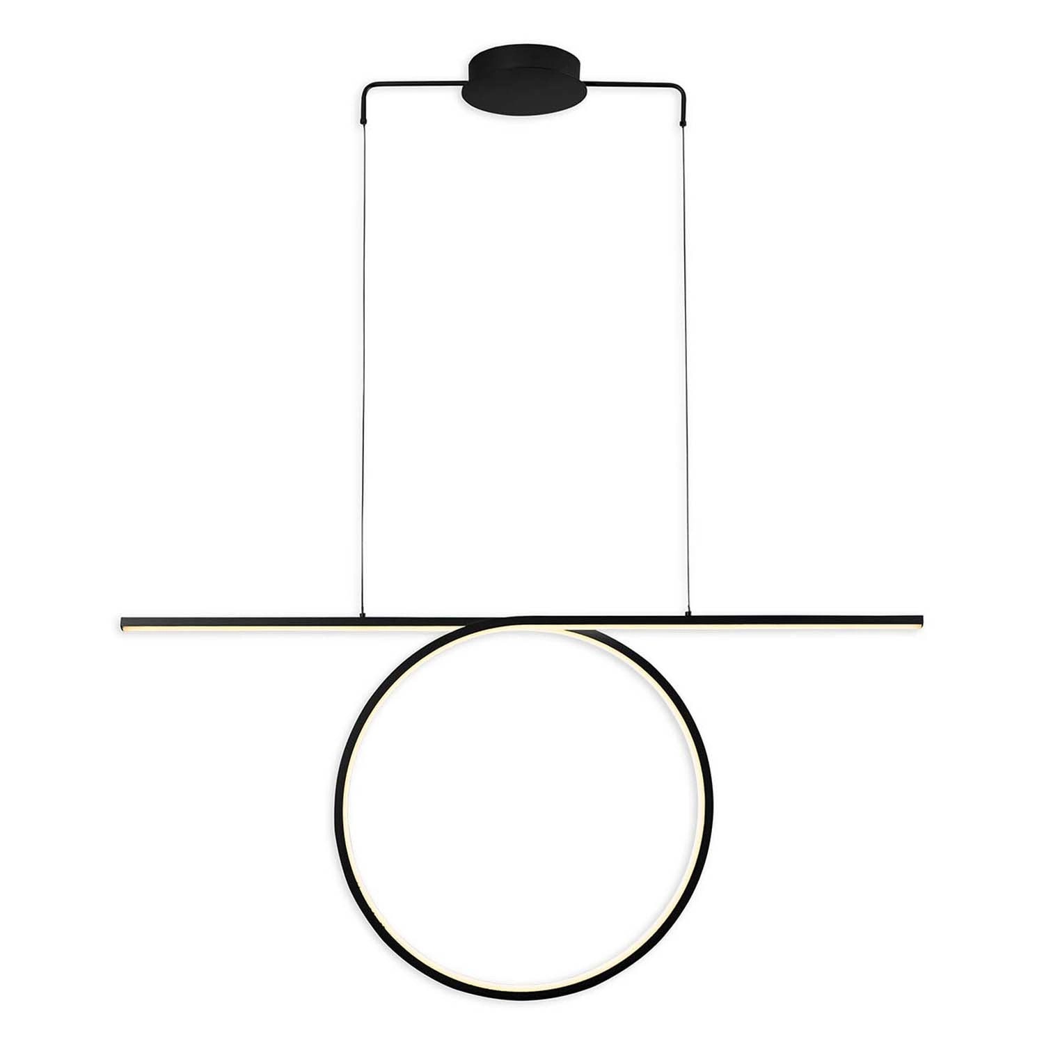 Goldlux Lampa wisząca LED ODETTA 42W 4000K 5250lm 105 cm czarna