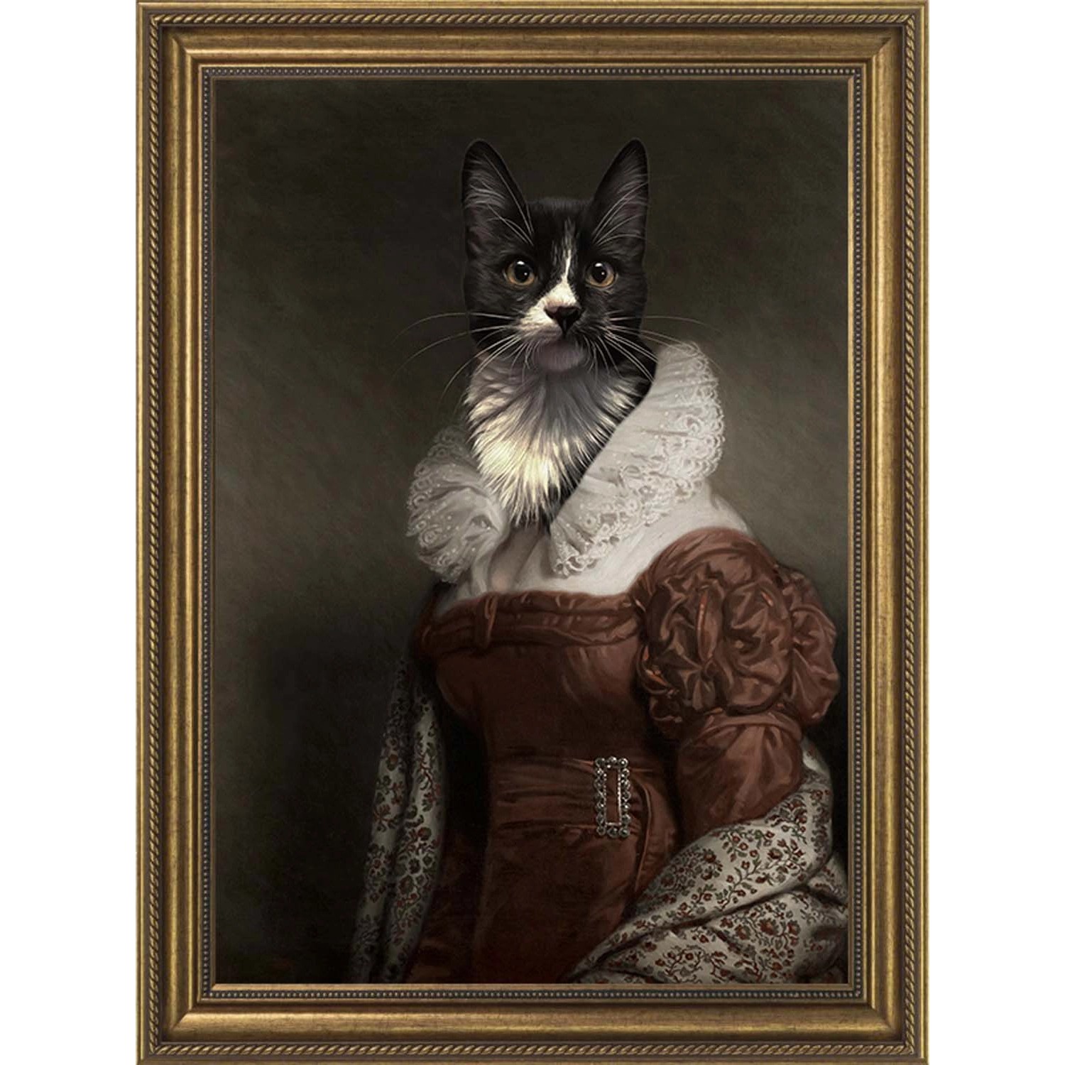 ARS LONGA Obraz DISTINCTIVE CAT 61 x 81 cm