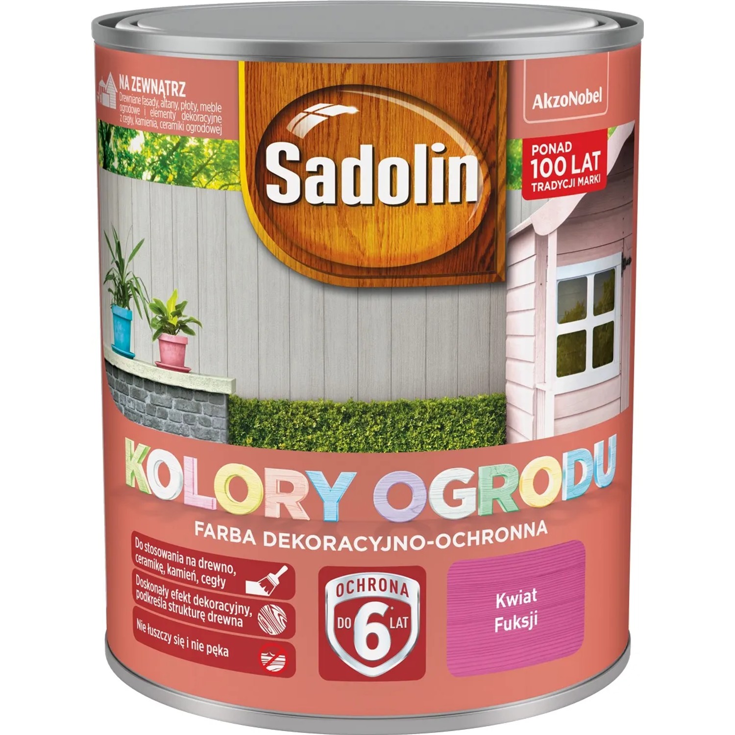 Sadolin Kolory ogrodu Kwiat fuksji 700 ml