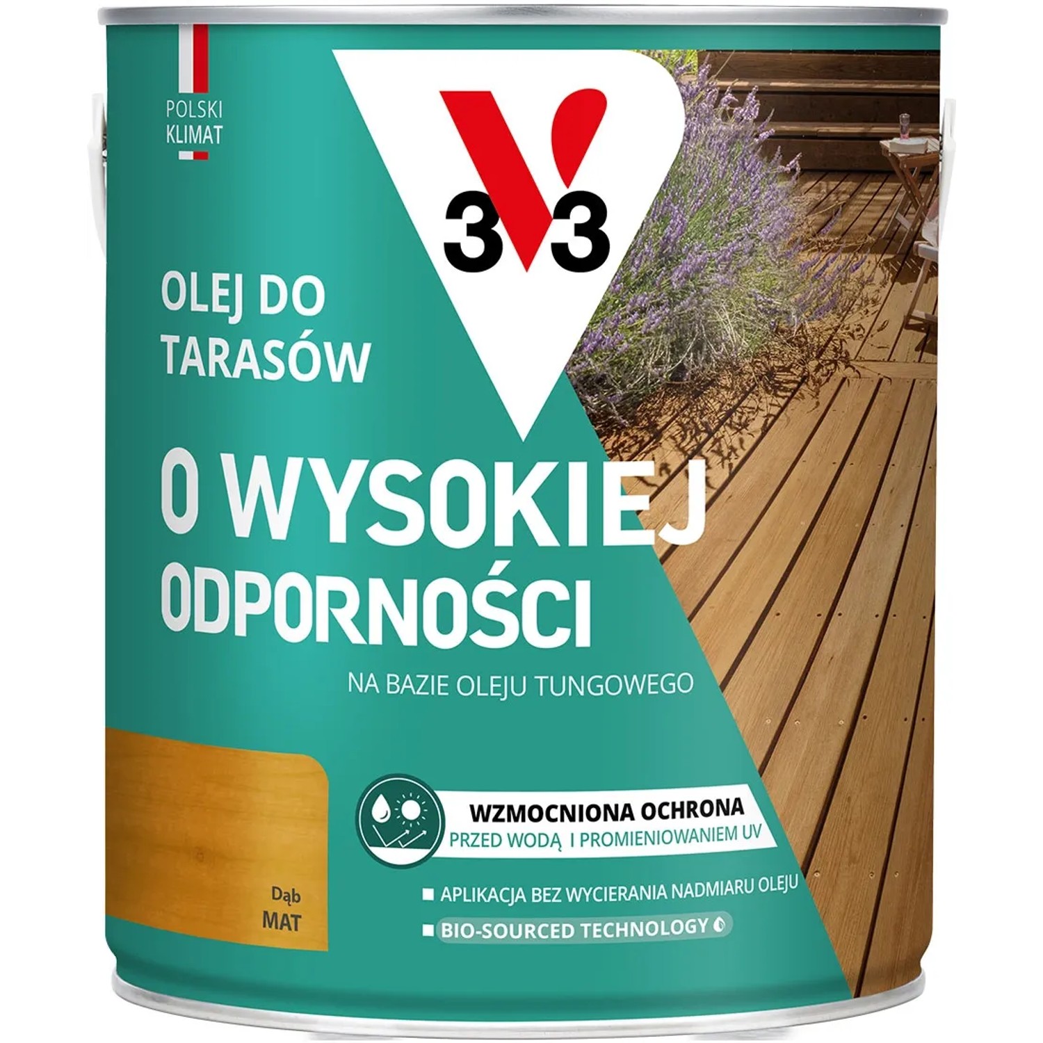 V33 Olej do tarasów dąb 2,5L