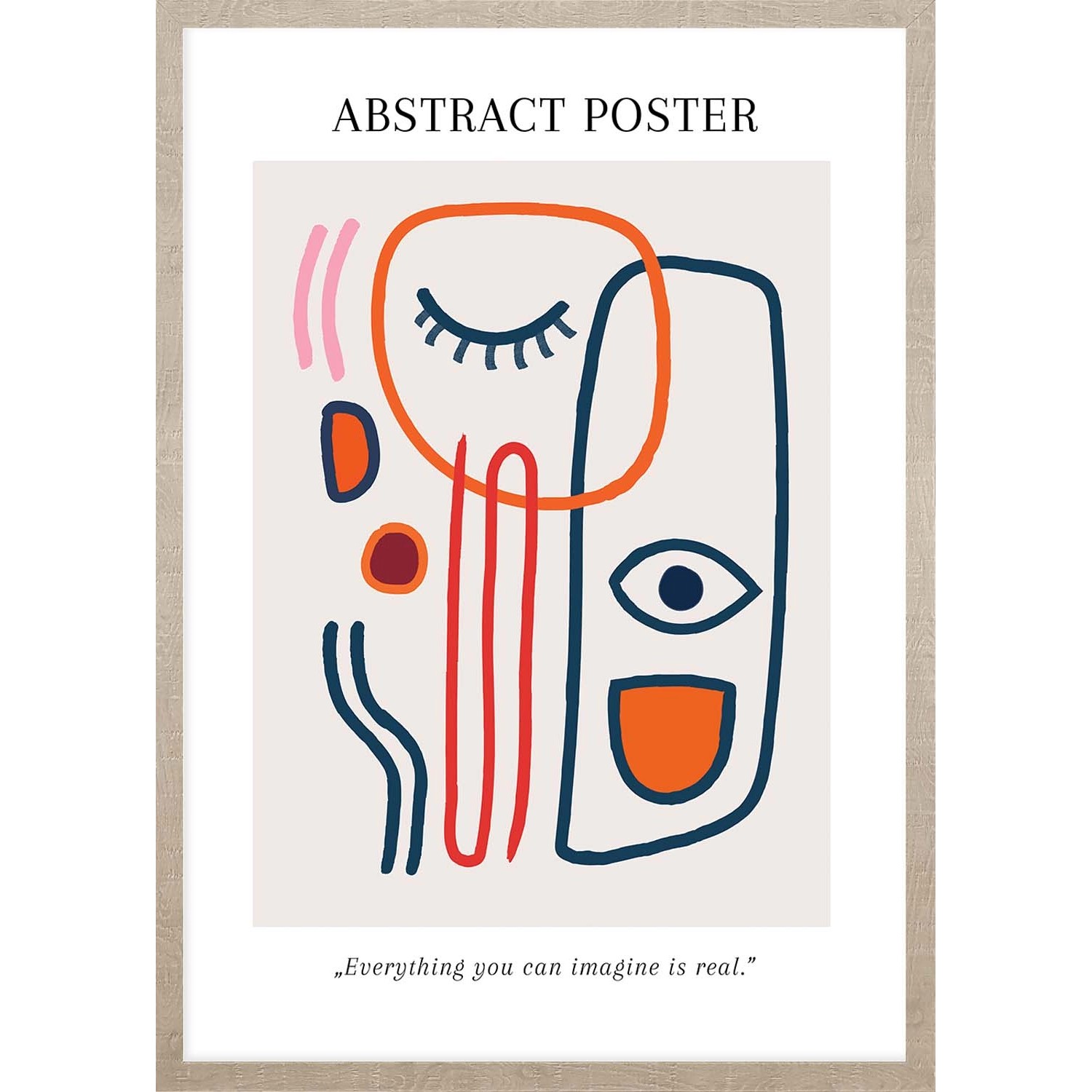 ARS LONGA Obraz ABSTRACT FACES no.1 53 x 73 cm