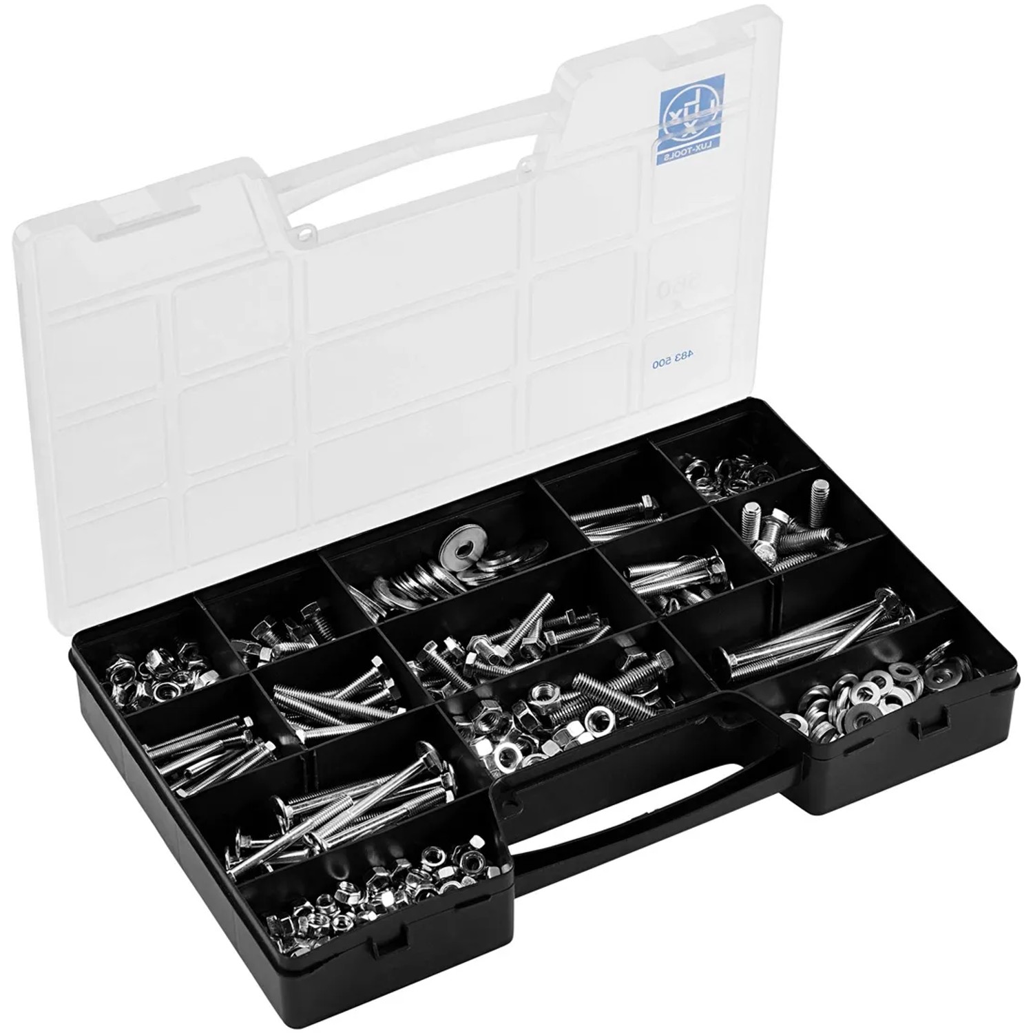 LUX-TOOLS Zestaw śrub i nakrętek 560 szt