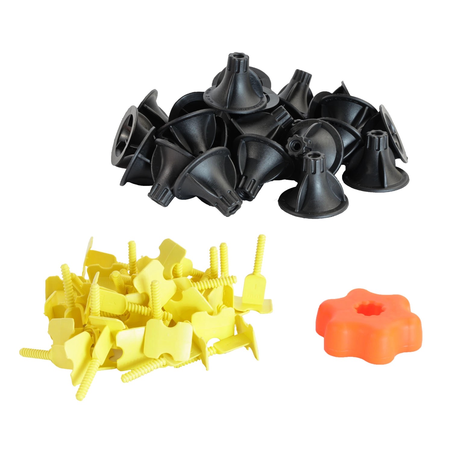 Zestaw startowy do poziomowania płytek - klipsy 1,0 mm, 100 szt.