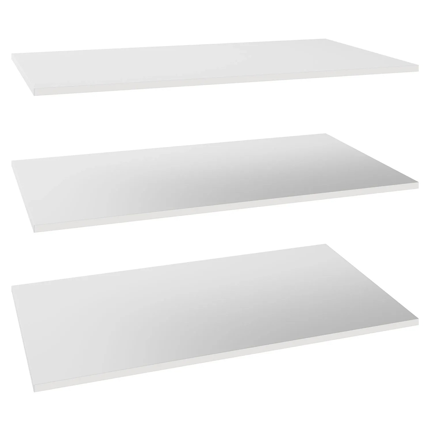 Półki białe 3 szt. do korpusu 100 x 58 cm Garderoby/Szafy Modułowe