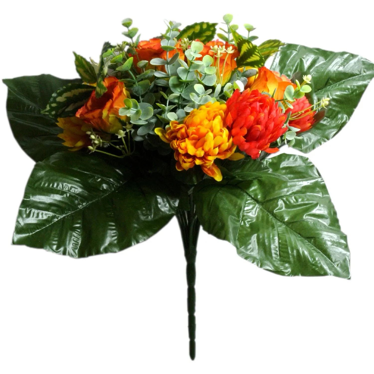 Kompozycja gałązka 12 kwiatów, fioletowa