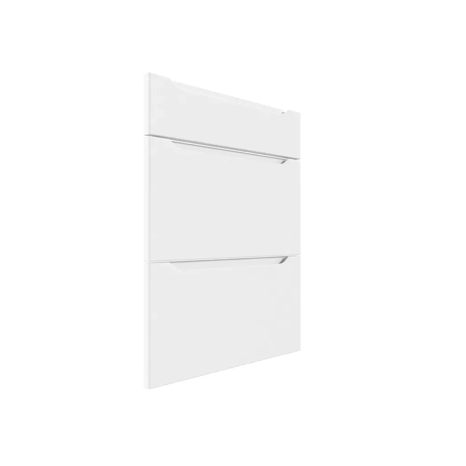 Trzy fronty do szafki z szufladami Salerno 50 cm biały mat