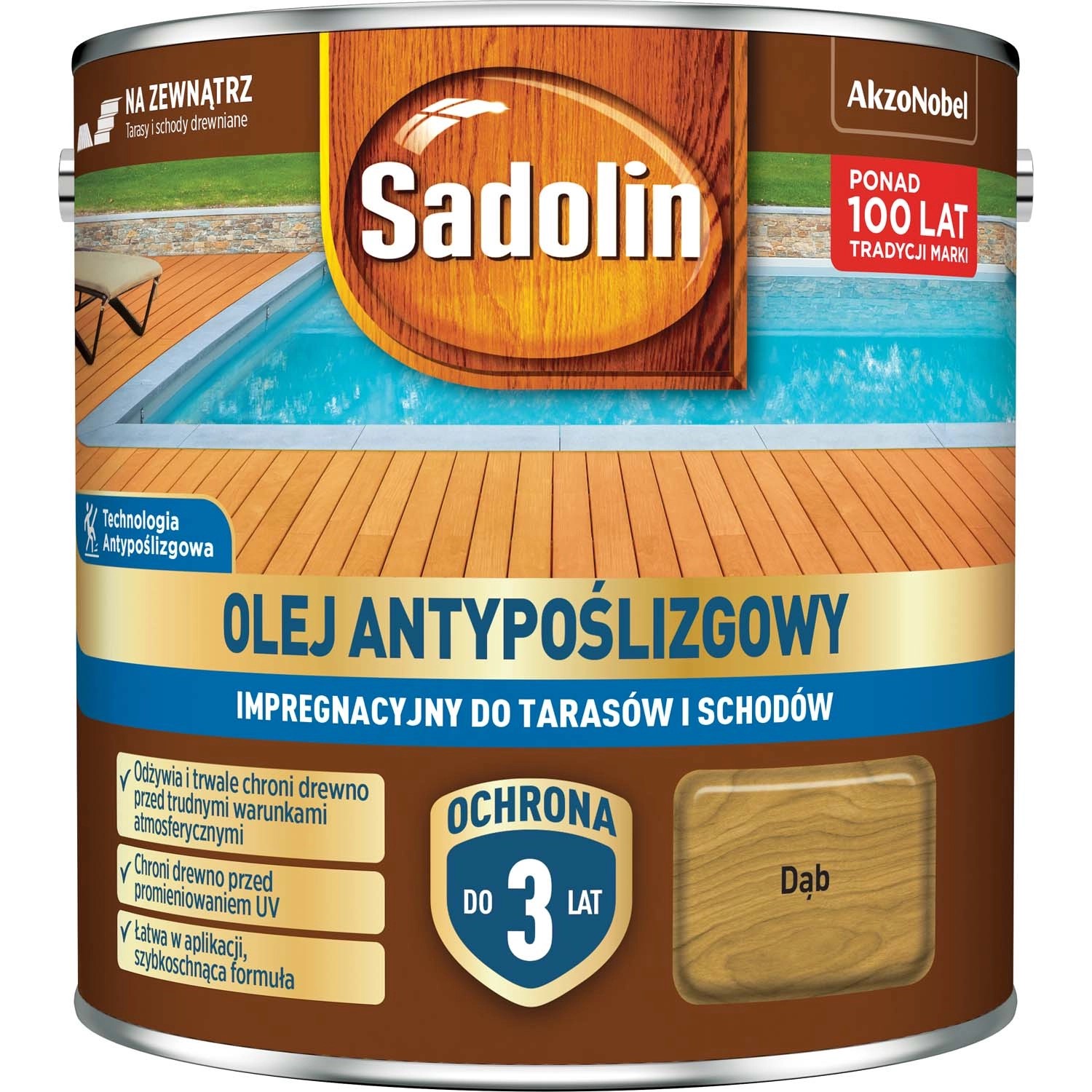 Sadolin Olej Antypoźlizgowy dąb 2,5l