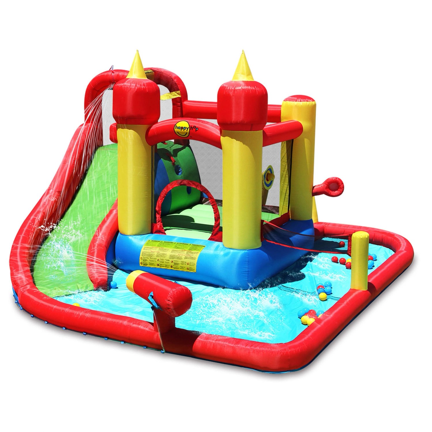 Dmuchany plac zabaw ZAMEK WODNY - 385 x 410 cm
