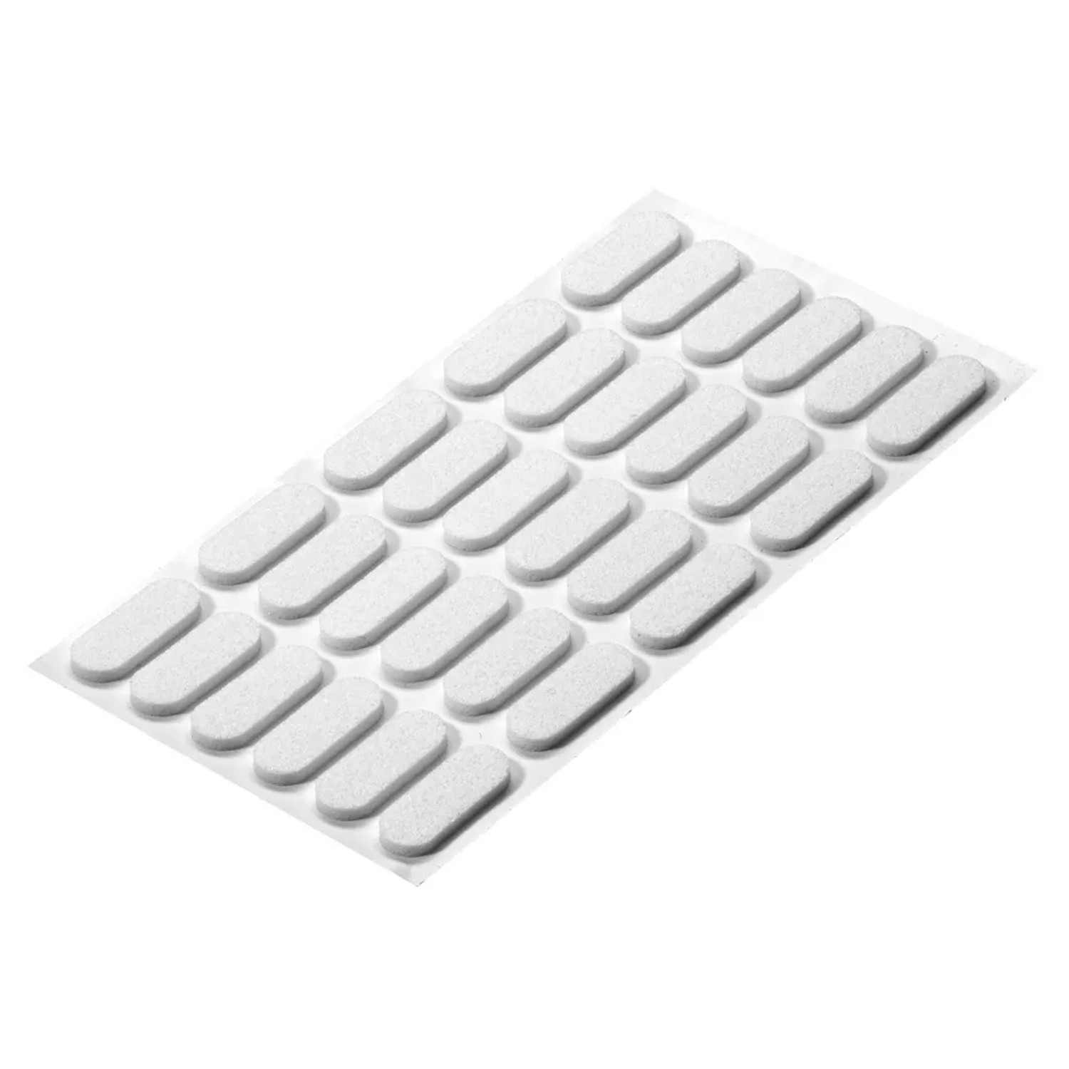 Hettich Podkładki zestaw Eva owalne białe 30szt 22x8x2