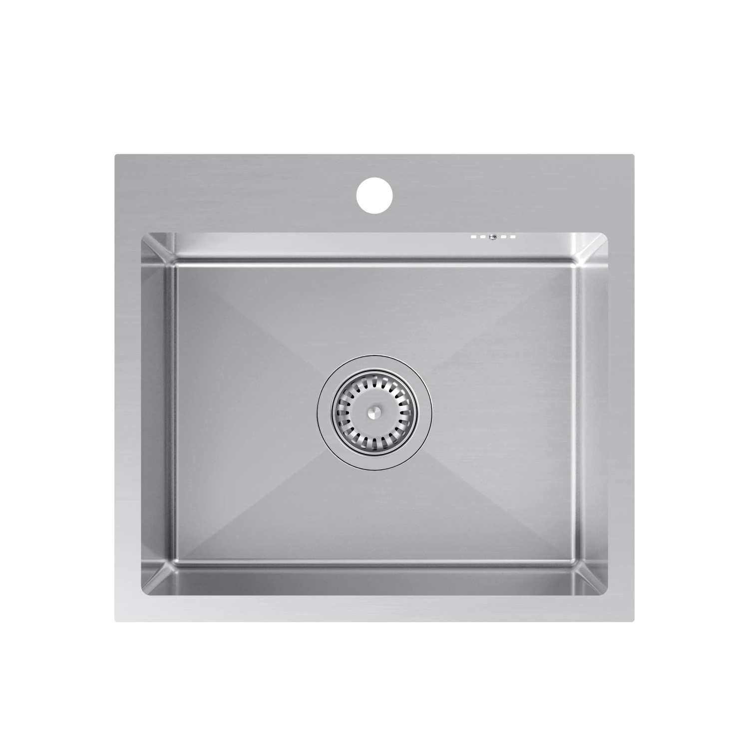 Zlew Chris 50 cm 1-kom stalowy