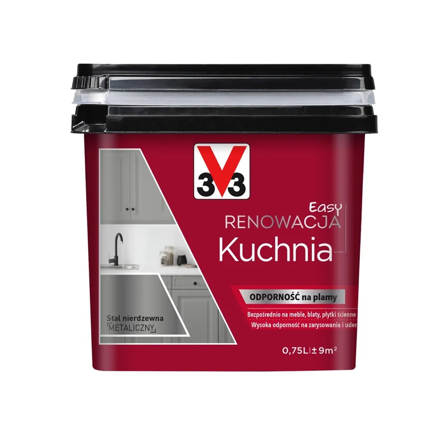 V33 Farba Easy Renowacja Kuchnia stal nierdzewna 750 ml