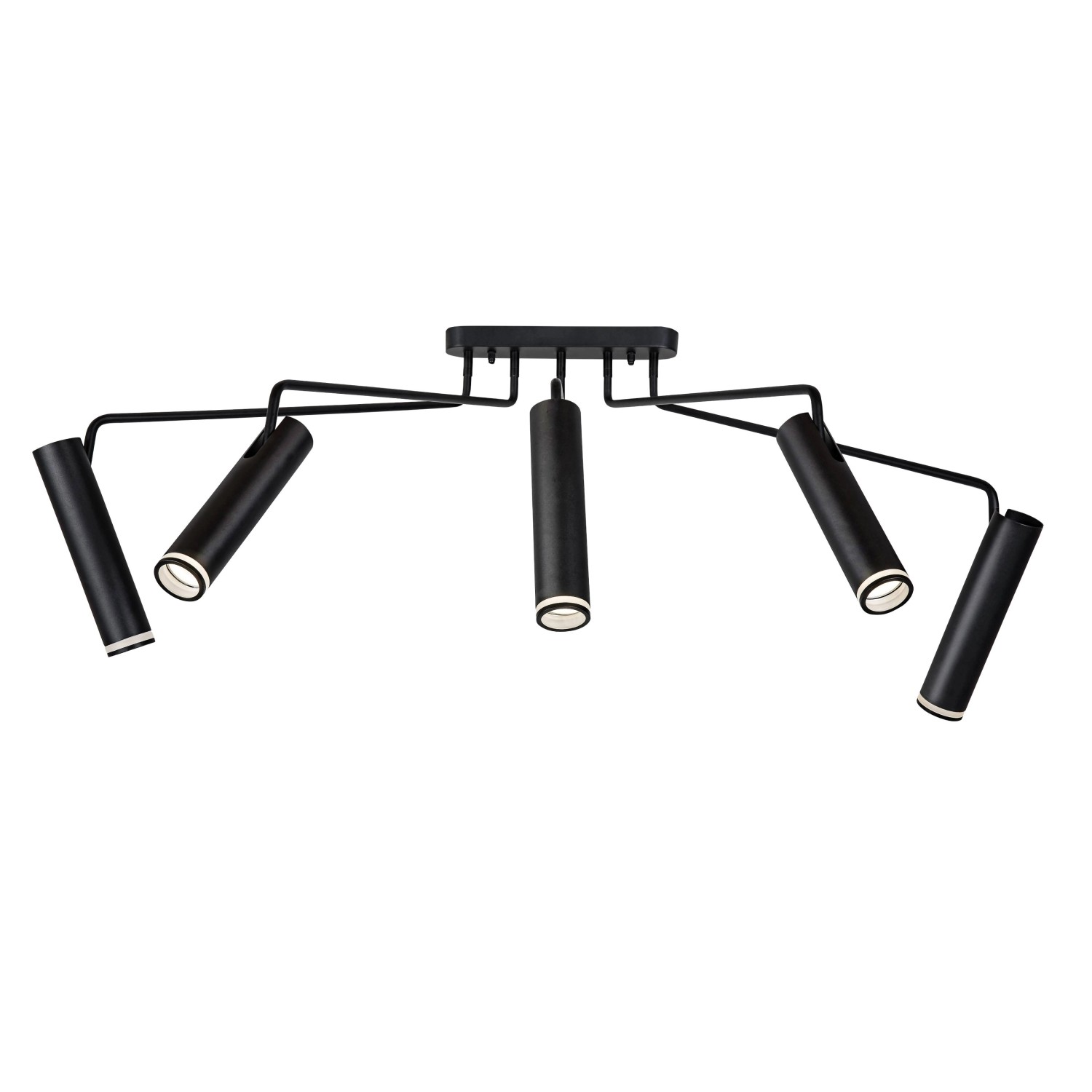 Rabalux Lampa sufitowa Senobia 5x35W GU10 czarna