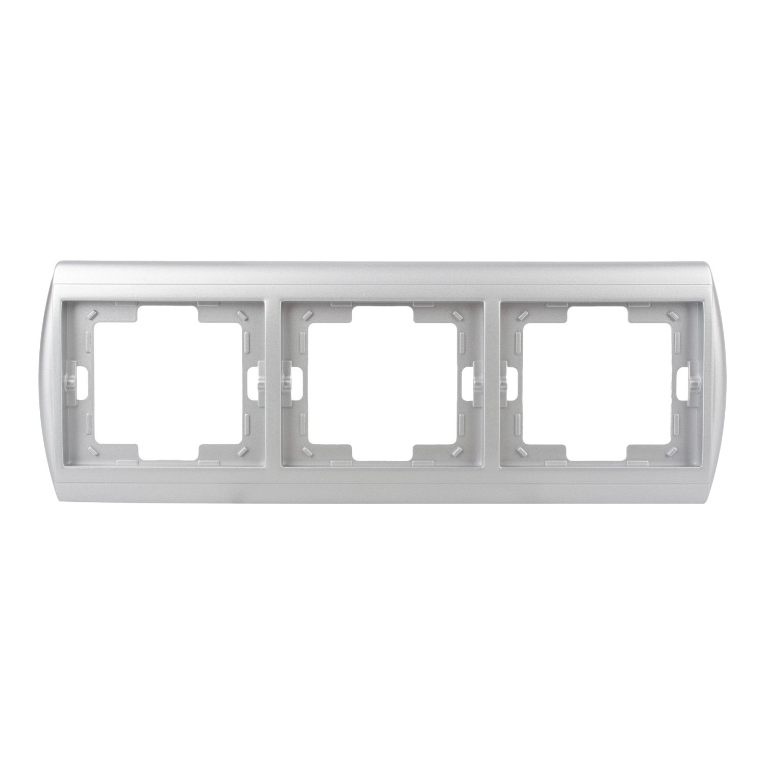 Abex Ramka Nova Moduł potrójna srebrna