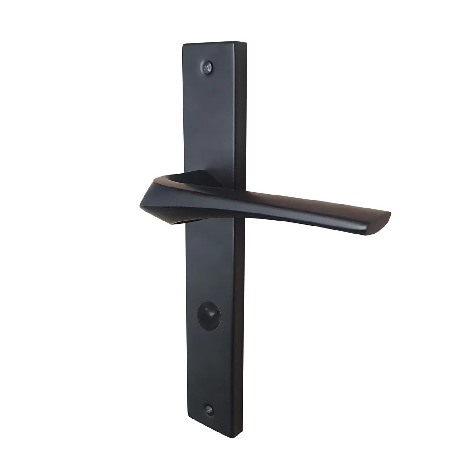 Klamka Adel z szyldem czarna WC