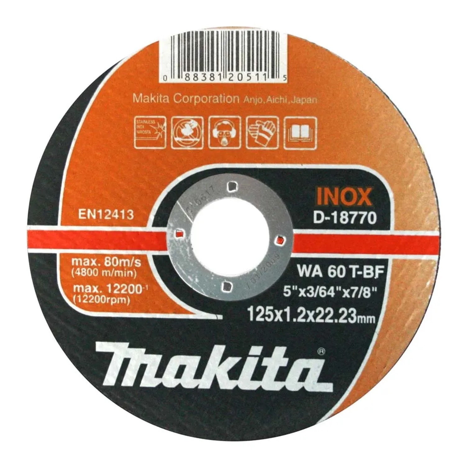 Makita Tarcza do cięcia stali inox 125 mm