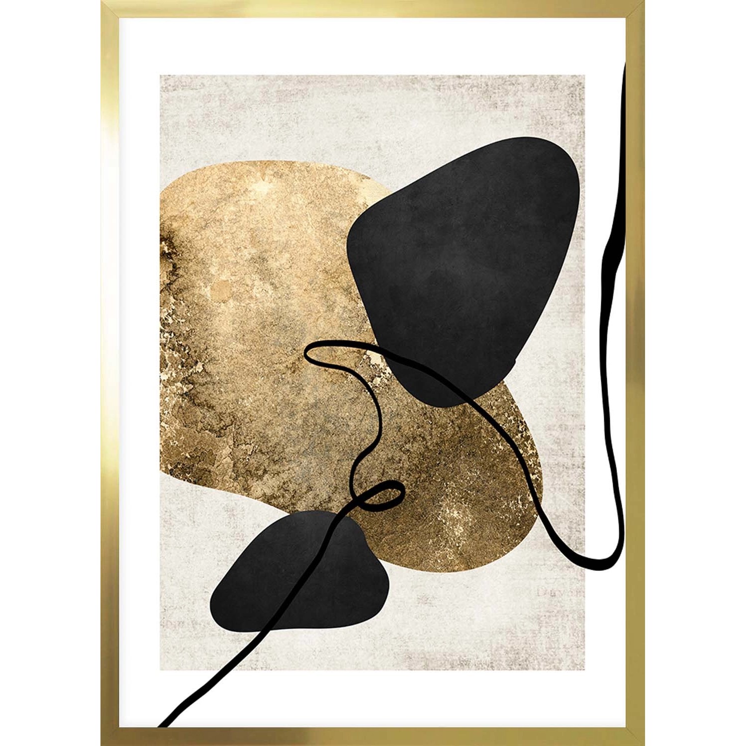 ARS LONGA Obraz GOLD SHAPE no.1 53 x 73 cm