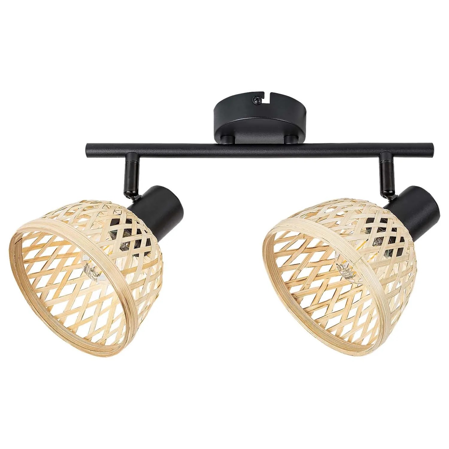 Rabalux Lampa RATTAN 2xE14 15W czarna