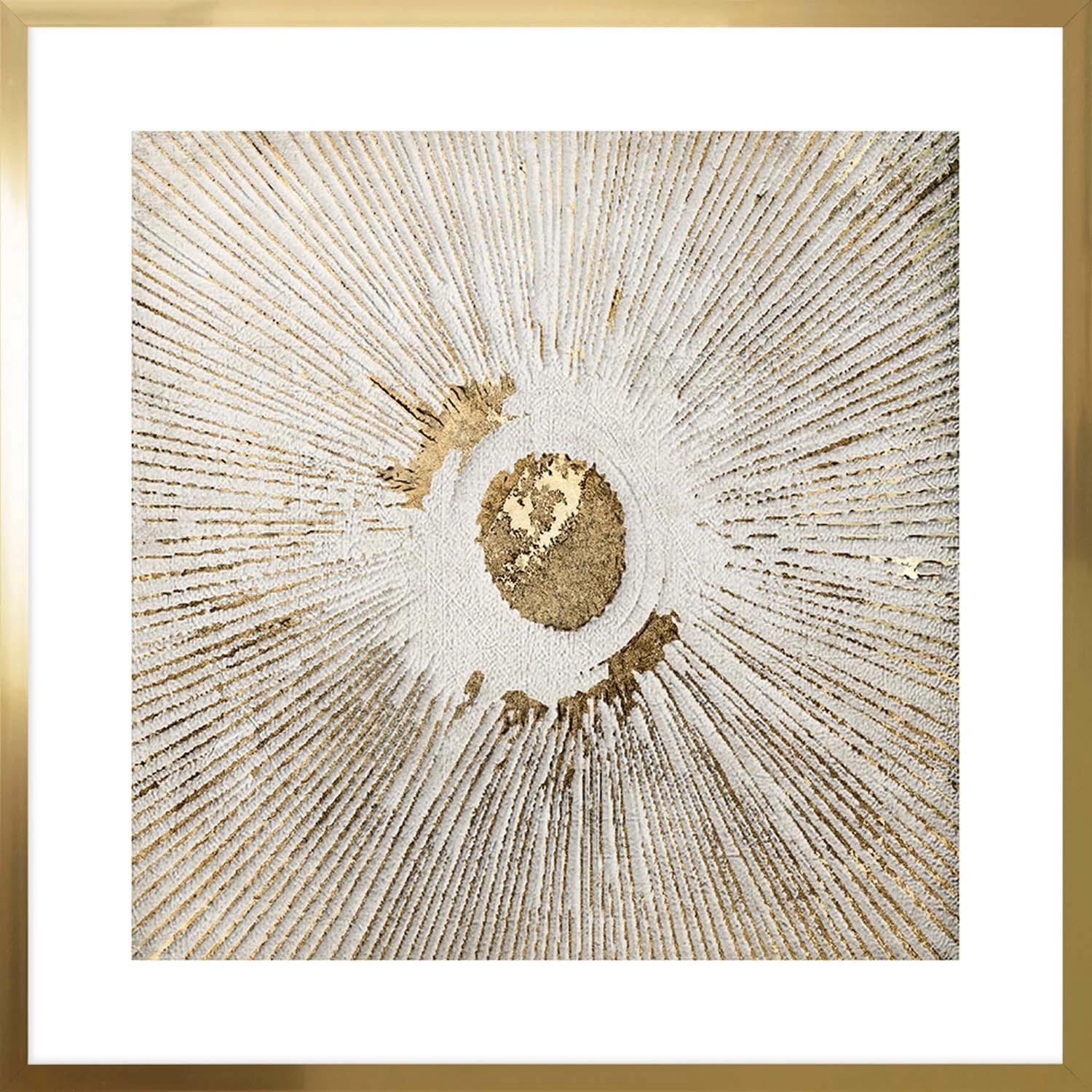 ARS LONGA Obraz GOLDEN LINE CIRCLE 73 x 73 cm