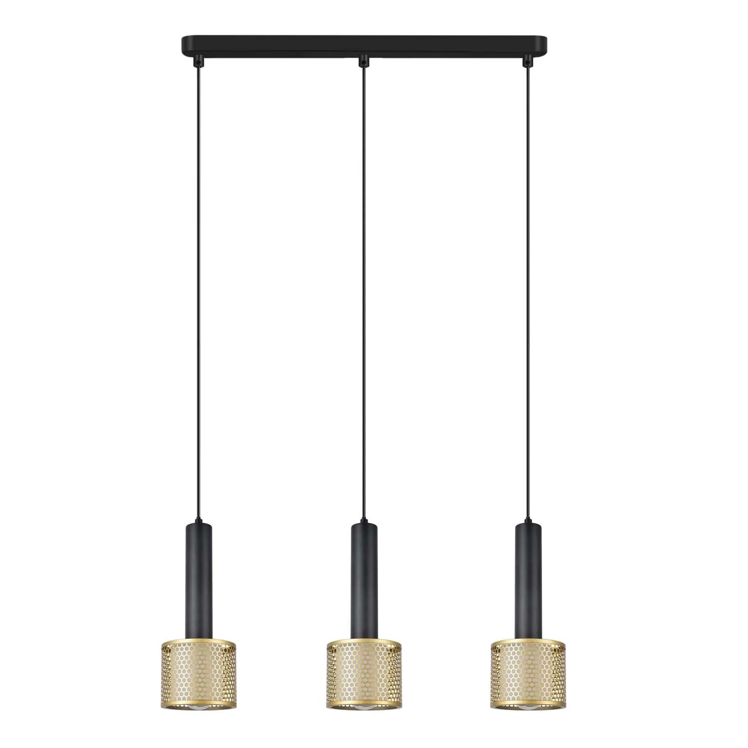 Light Prestige Lampa wisząca Amo 3x max. 15W LED E27 złota