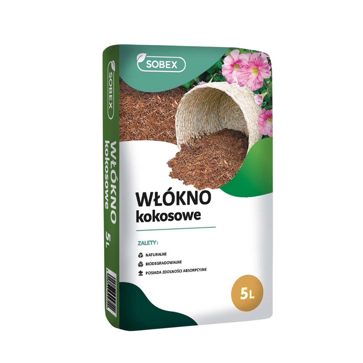 Sobex włókno kokosowe frakcja 0-10 - 5 l