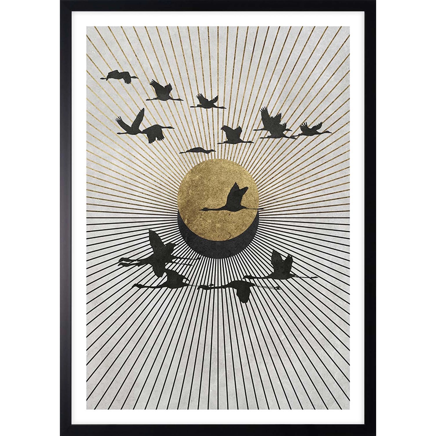 ARS LONGA Obraz FLYING CRANES 53 x 73 cm