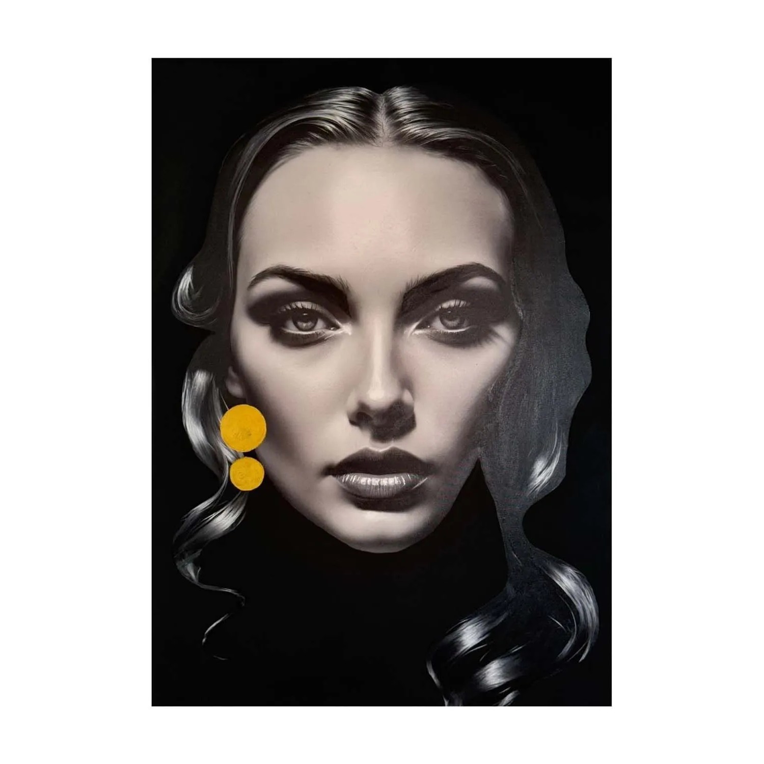 Frames Factory Obraz CANVAS kobieta 50 x 70 cm