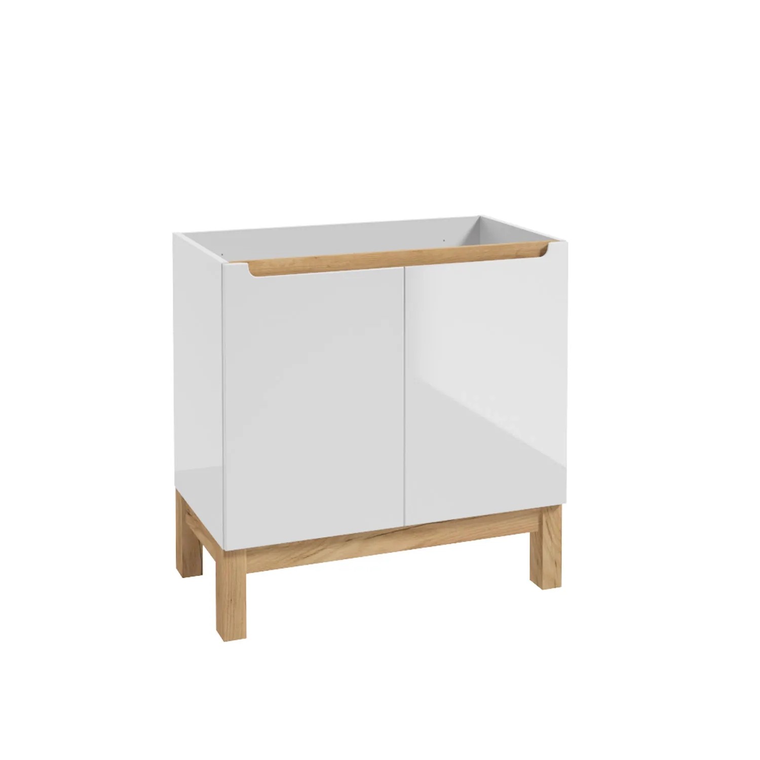 Defra Szafka stojąca Space 80 cm biała / dąb